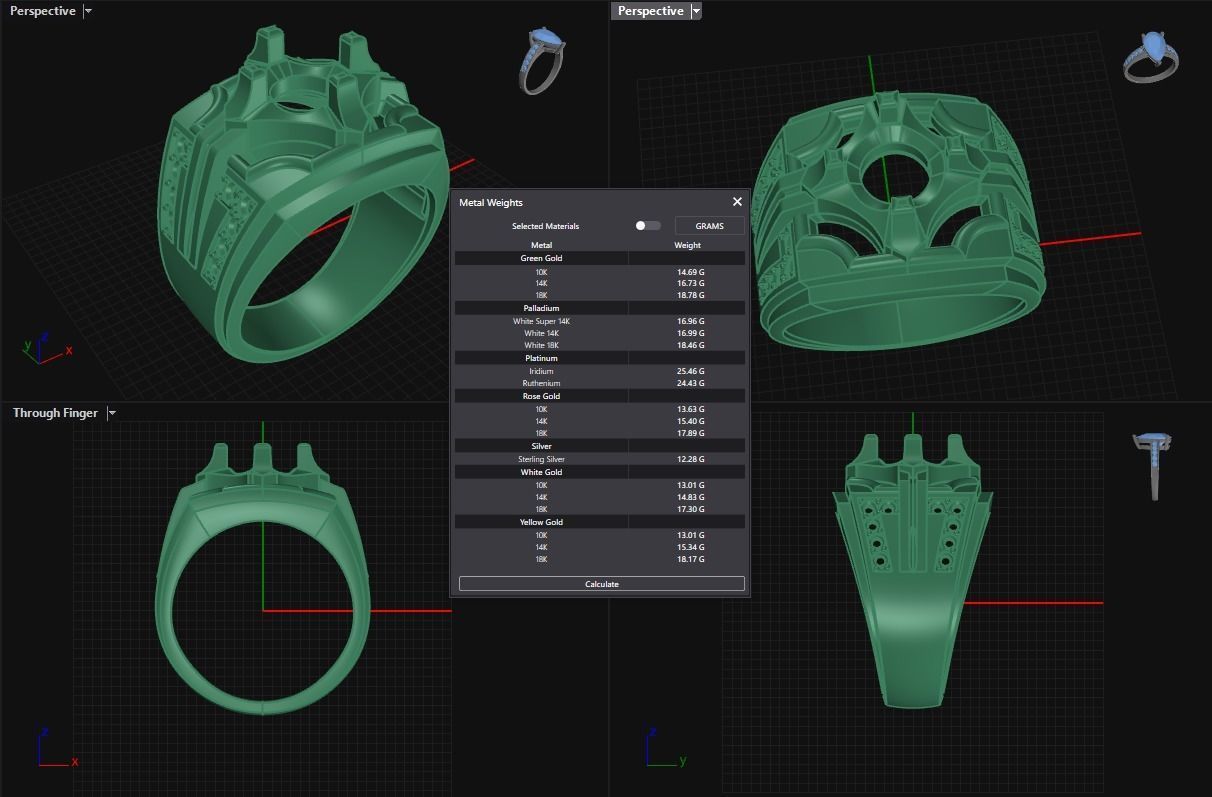 Ring Jewelry Code-RMM022 3D print model_4