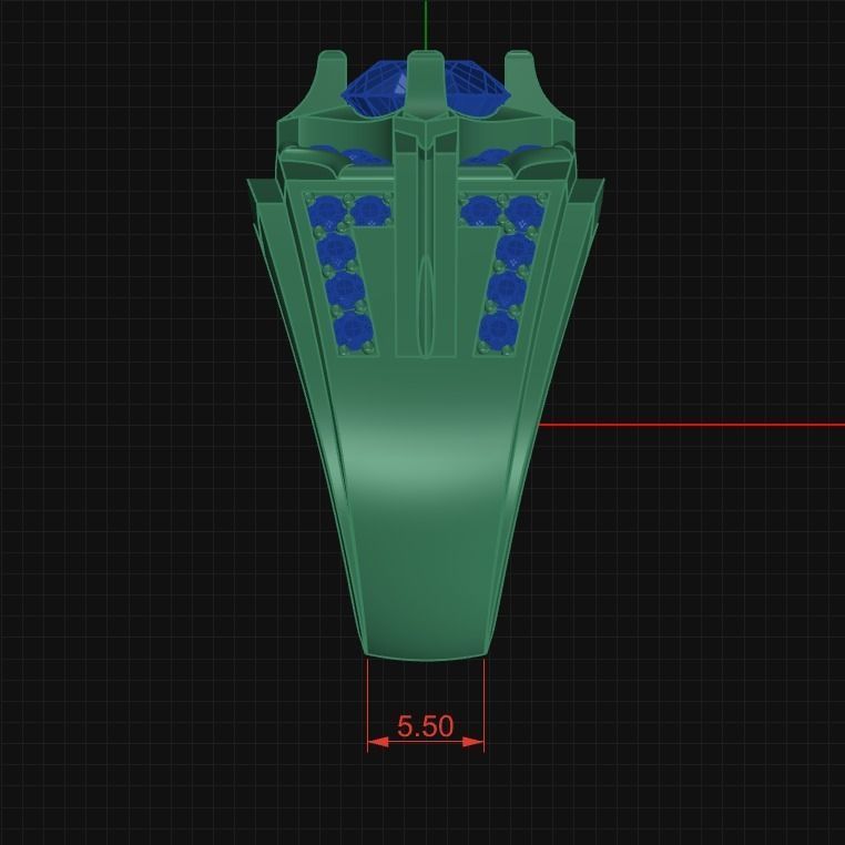 Ring Jewelry Code-RMM022 3D print model_5
