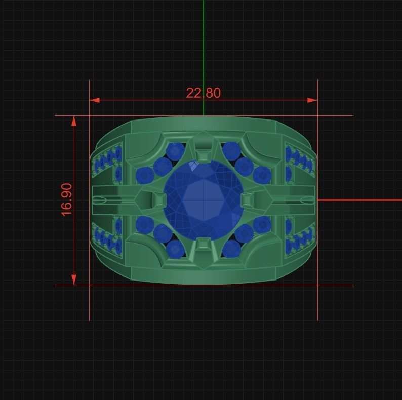 Ring Jewelry Code-RMM022 3D print model_6