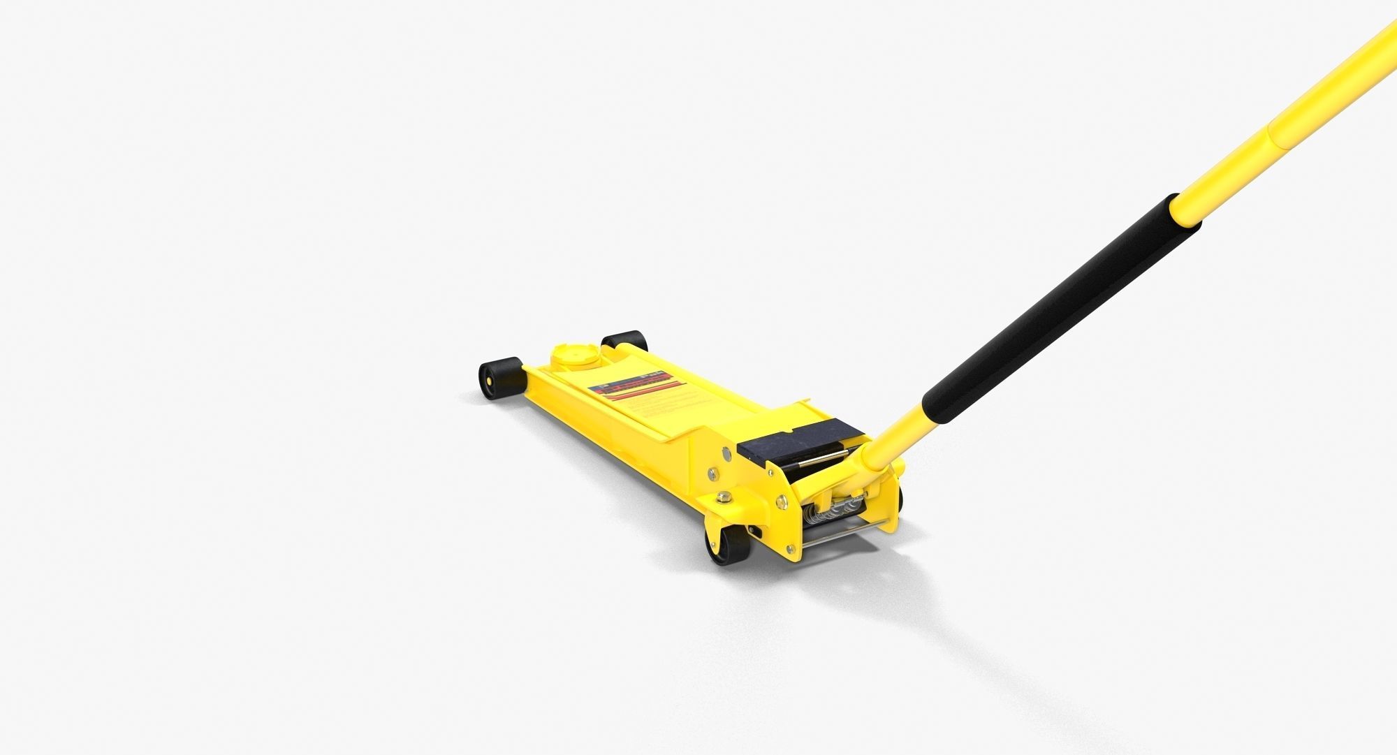 Jack Yellow Floor Low-poly 3D model_6