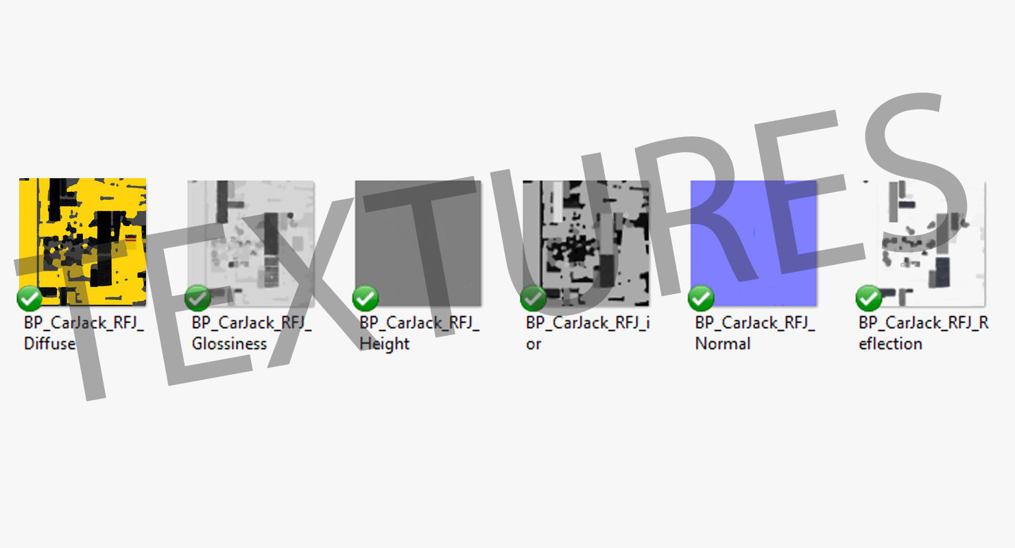 Jack Yellow Floor Low-poly 3D model_22