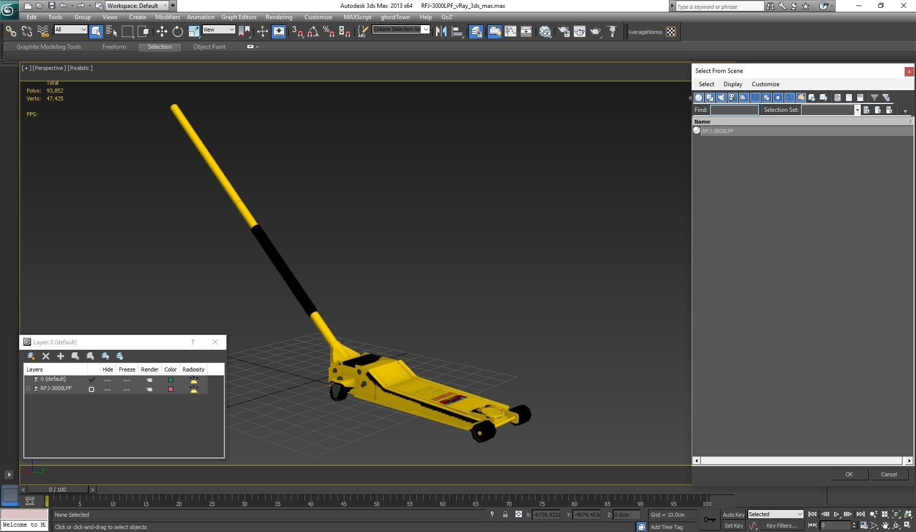 Jack Yellow Floor Low-poly 3D model_21