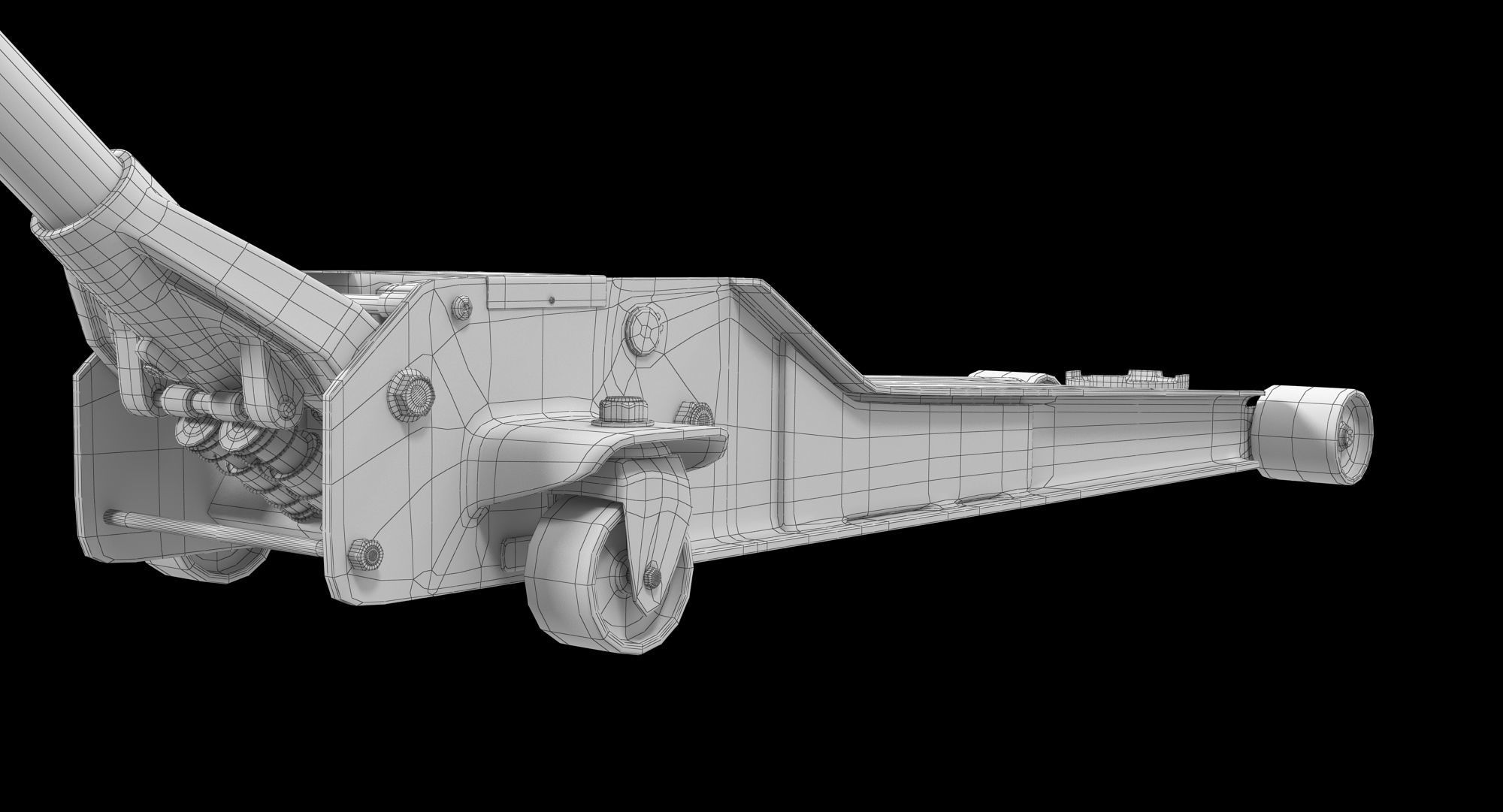 Jack Yellow Floor Low-poly 3D model_10