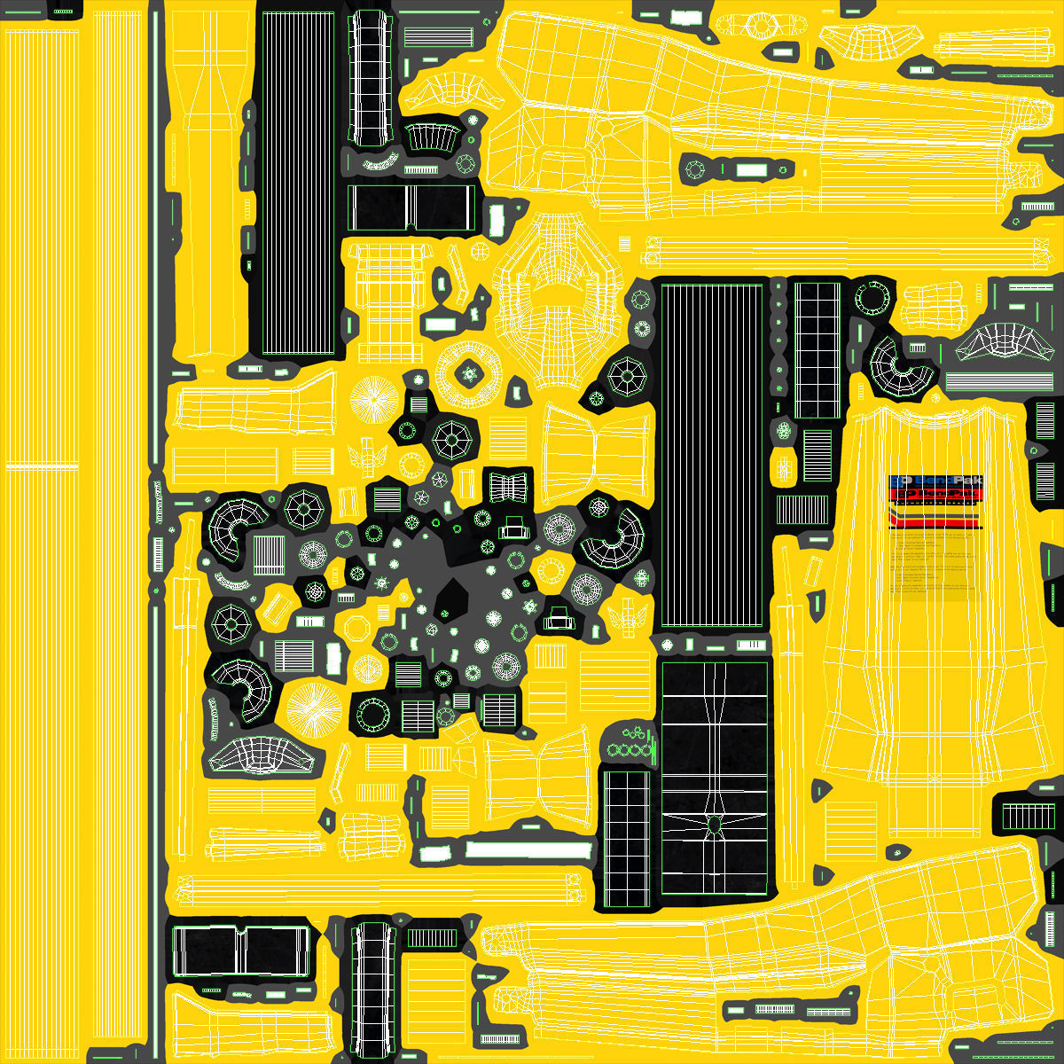 Jack Yellow Floor Low-poly 3D model_23