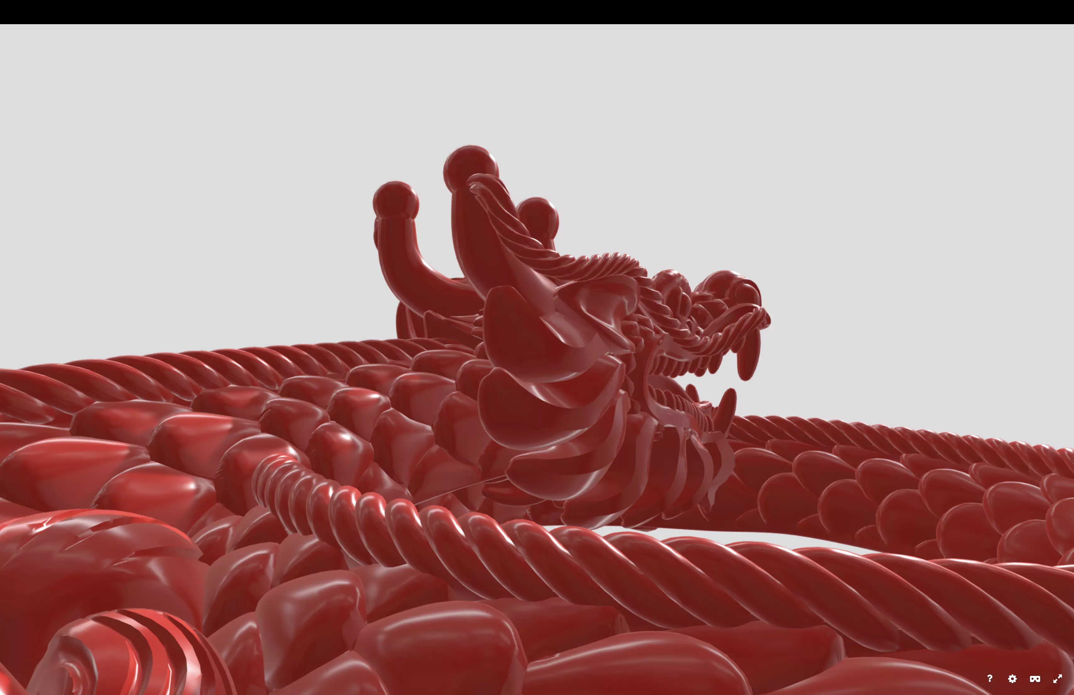 Dragon Heart  for 3D Printing Jewelry Low-poly 3D model_1