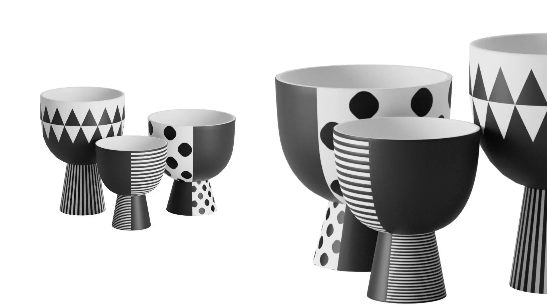Pattern Bowl Trio 3D model
