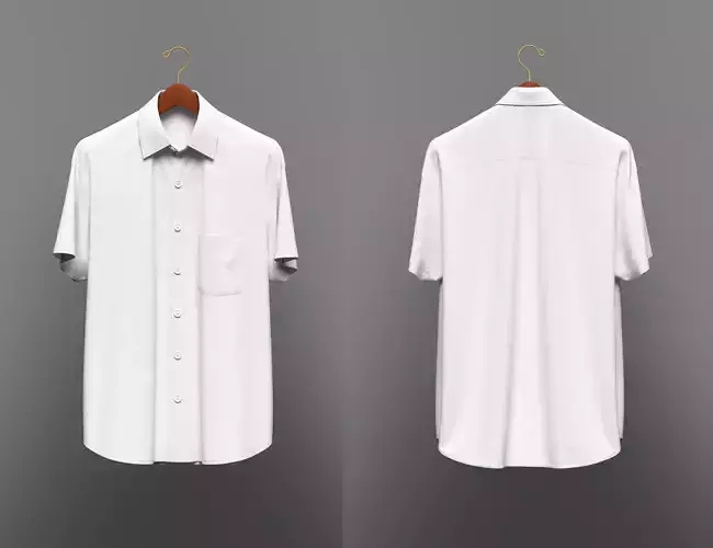  Fit Half Slv Shirt On Hanger