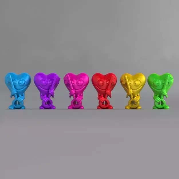 Key to My Heart Keyring Free 3D print model_0