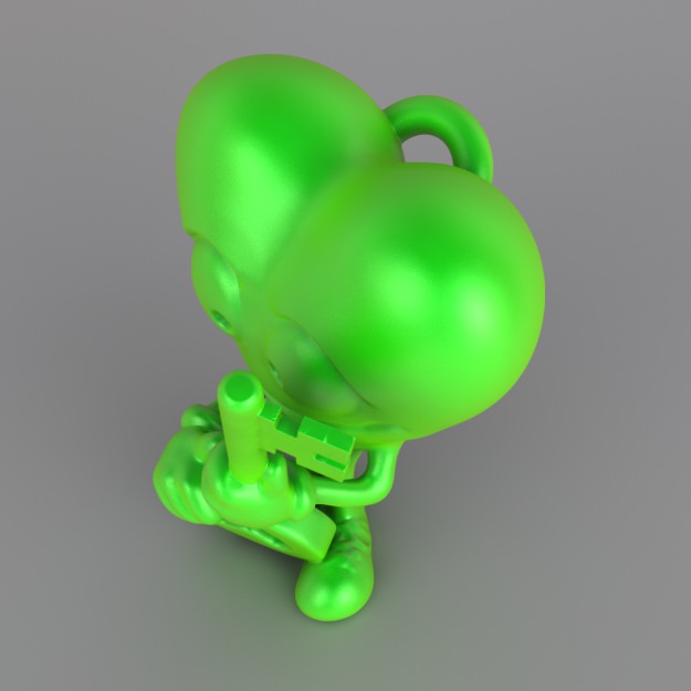 Key to My Heart Keyring Free 3D print model_3