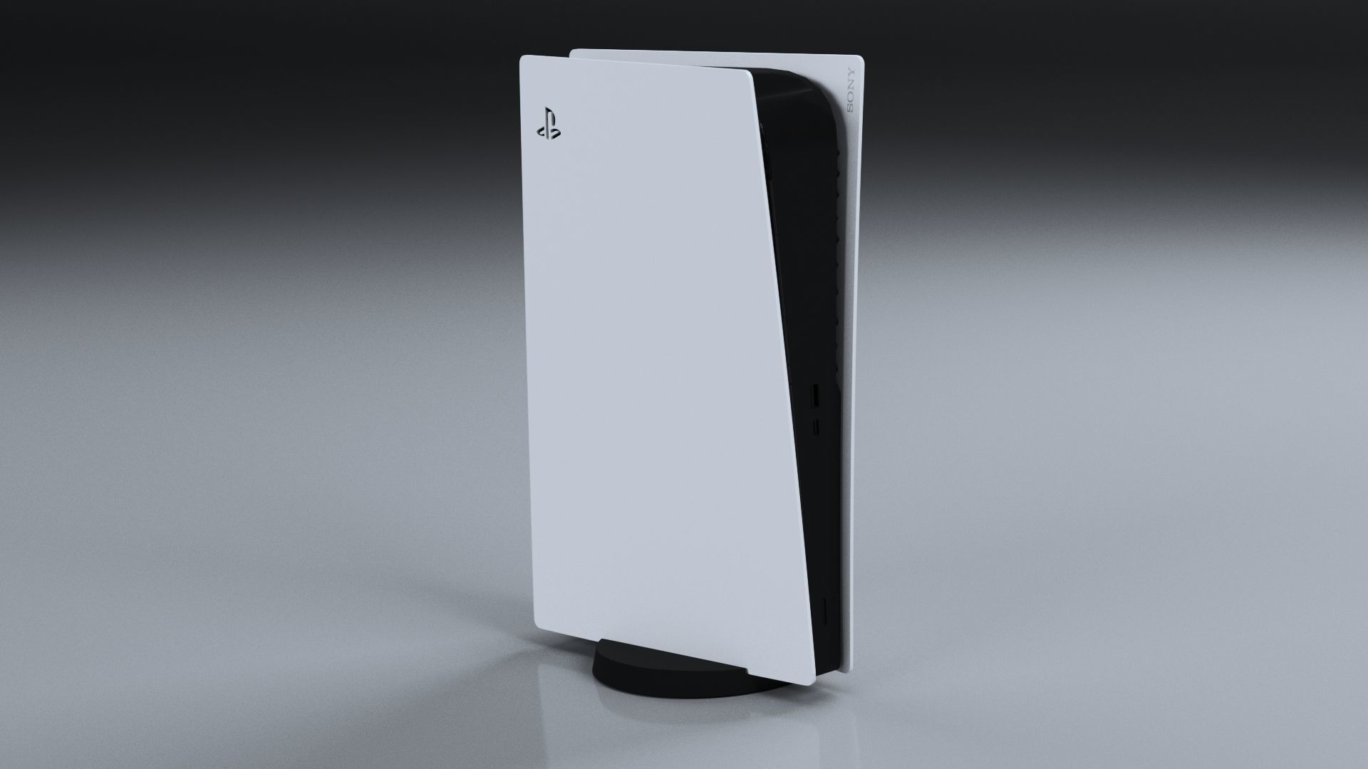 Sony Playstation 5 with gamepad 3D model 3D model_2