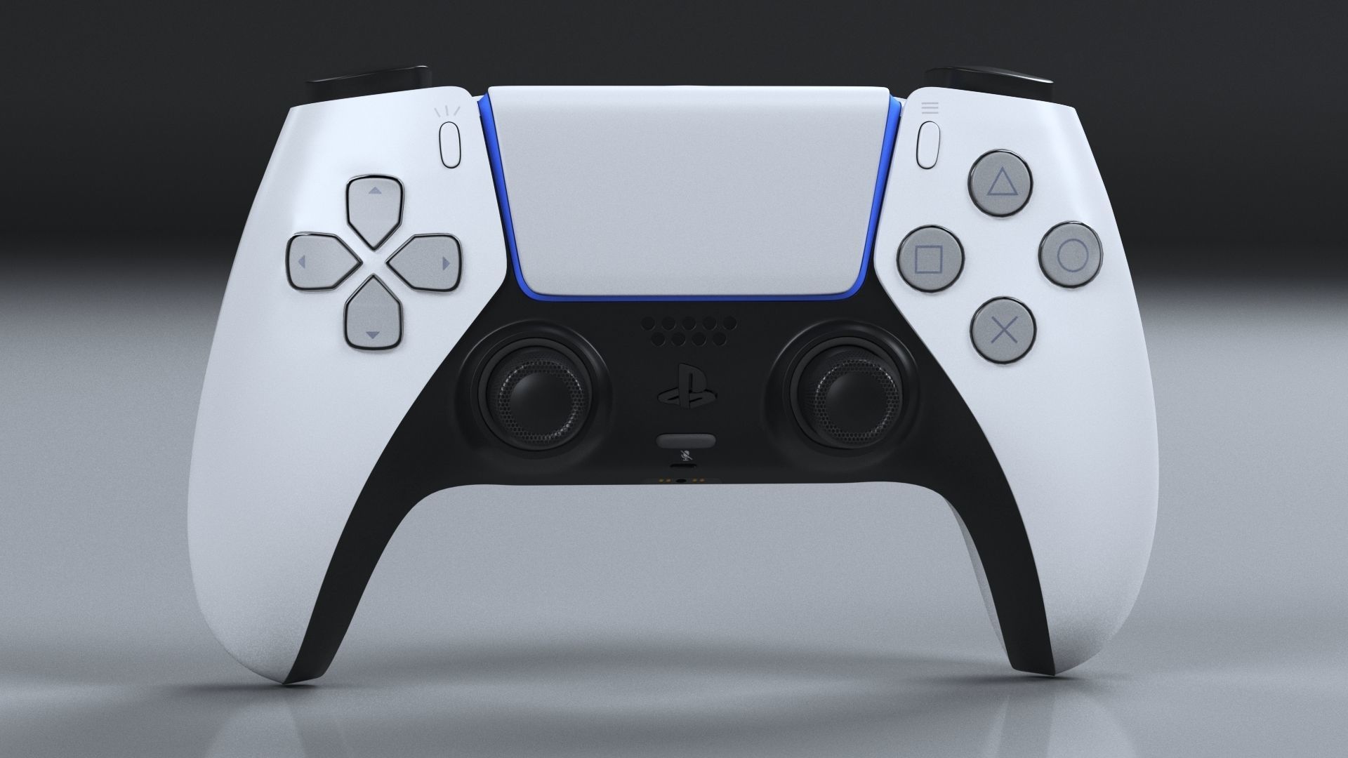 Sony Playstation 5 with gamepad 3D model 3D model_6