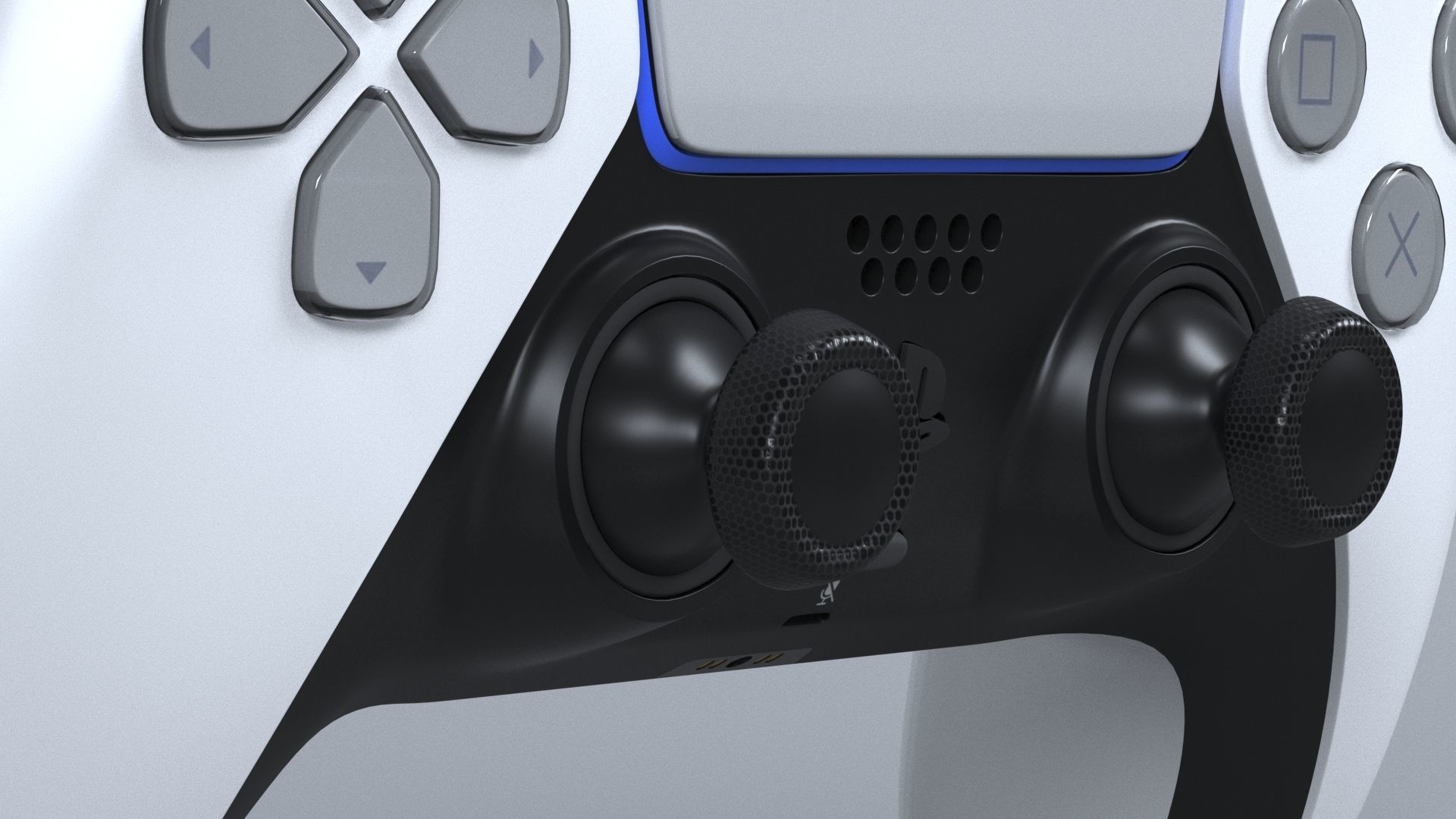 Sony Playstation 5 with gamepad 3D model 3D model_8