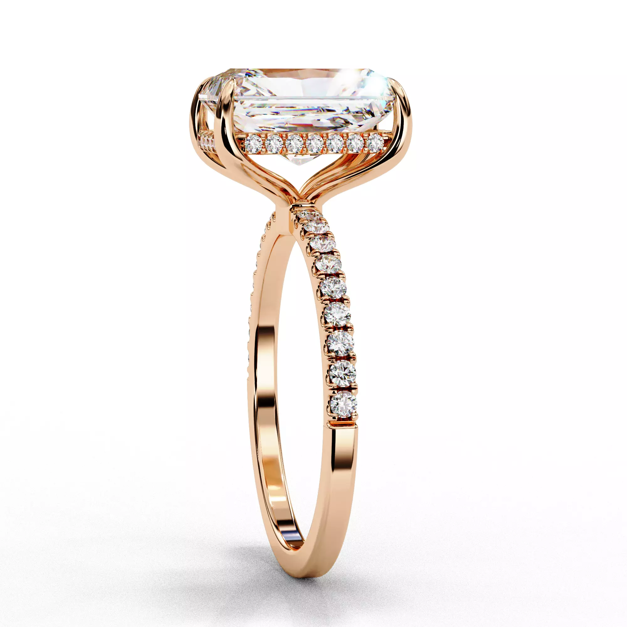solitaire rings printable files and 360 render video 3D print model