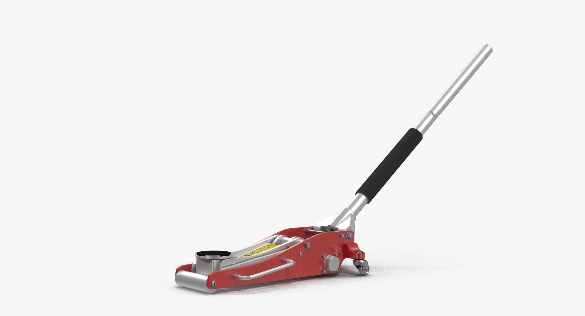 Car Jack Red Floor Low-poly 3D model_6