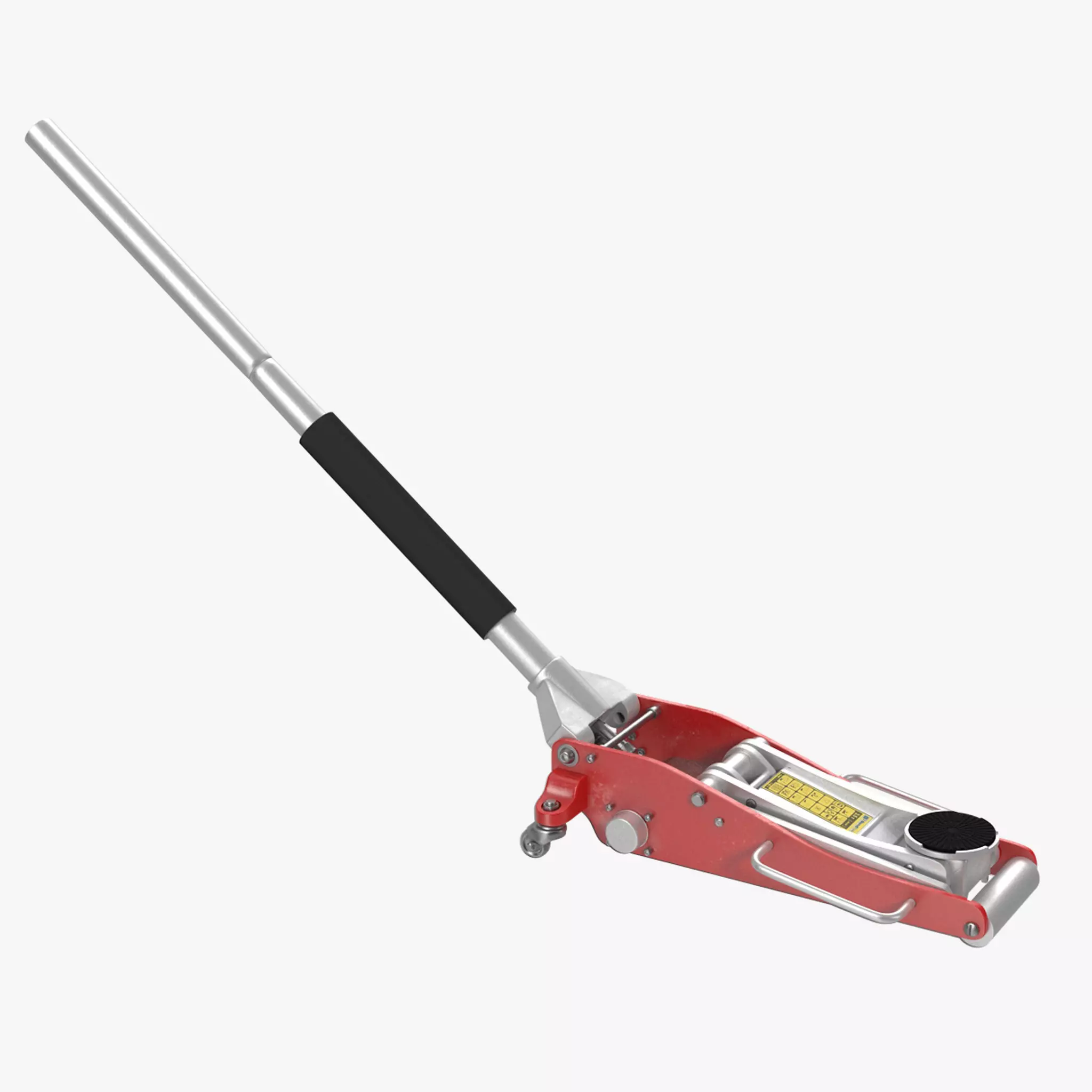 Car Jack Red Floor Low-poly 3D model_0