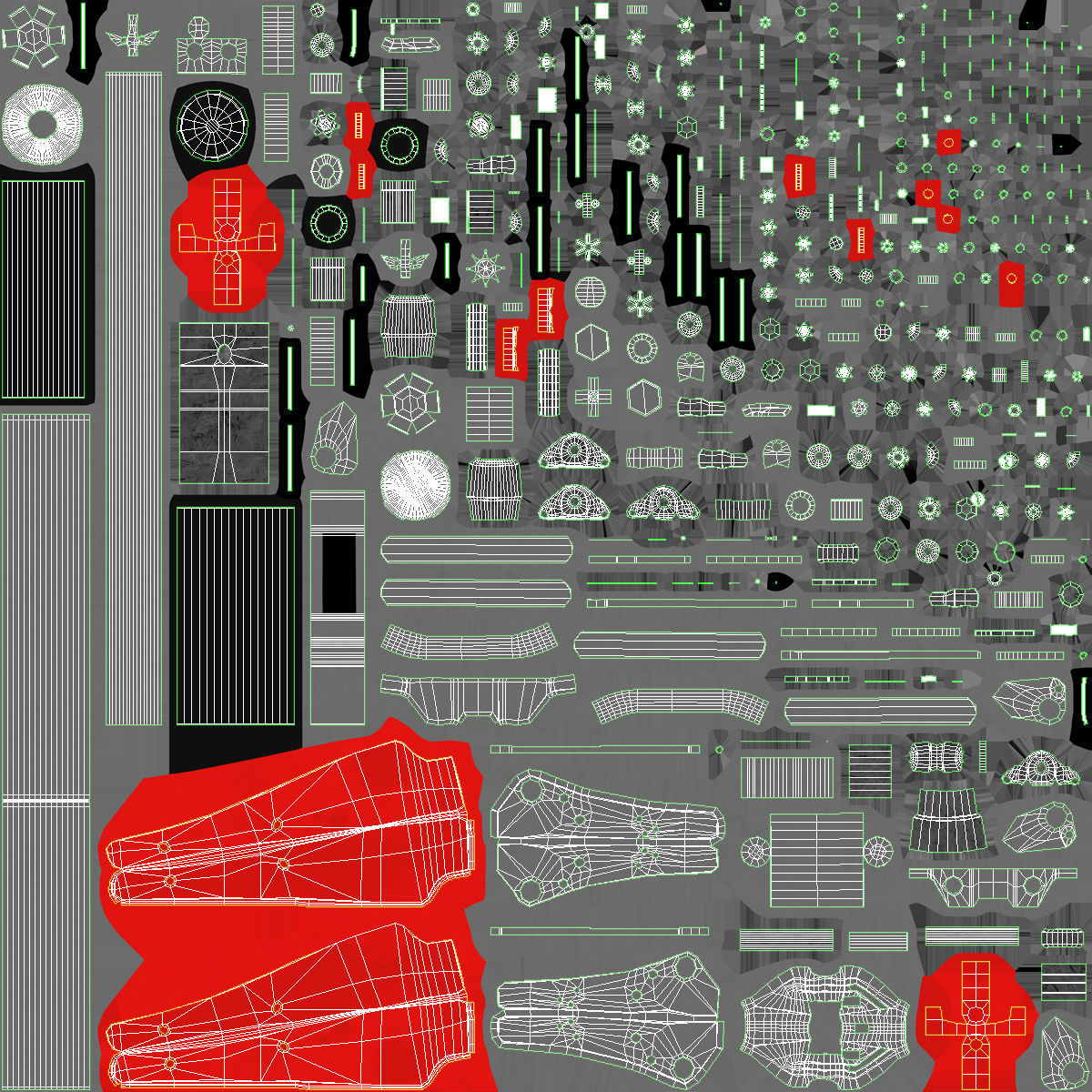 Car Jack Red Floor Low-poly 3D model_26