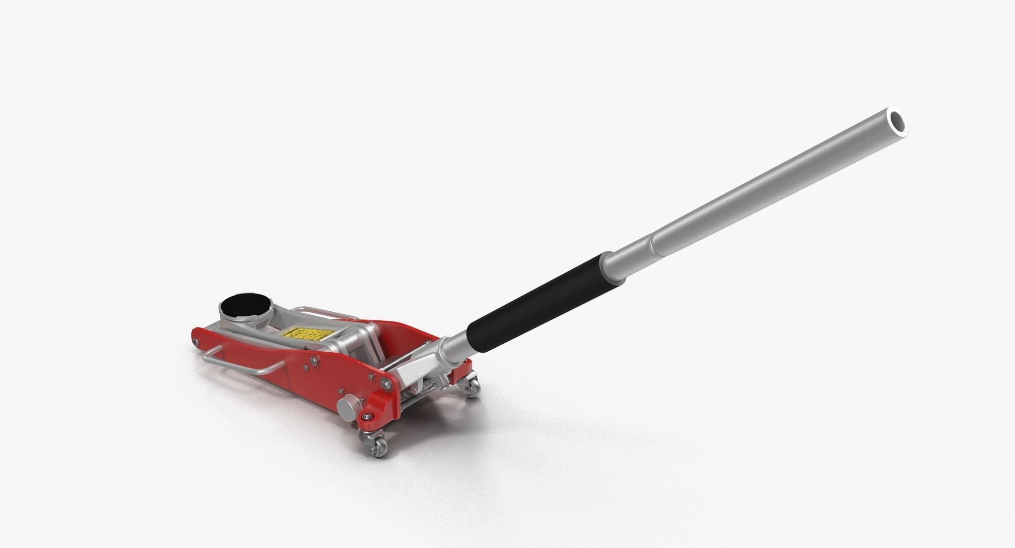 Car Jack Red Floor Low-poly 3D model_7