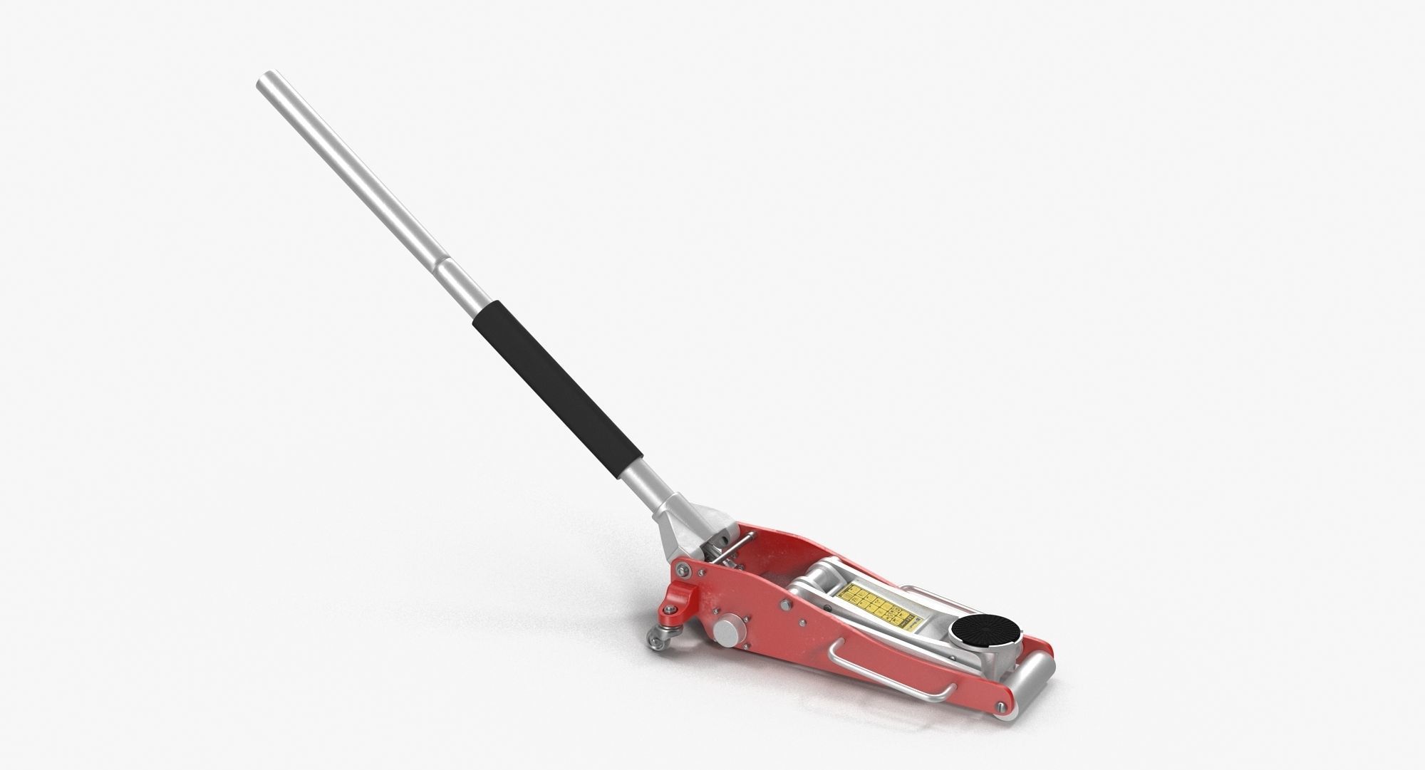 Car Jack Red Floor Low-poly 3D model_1