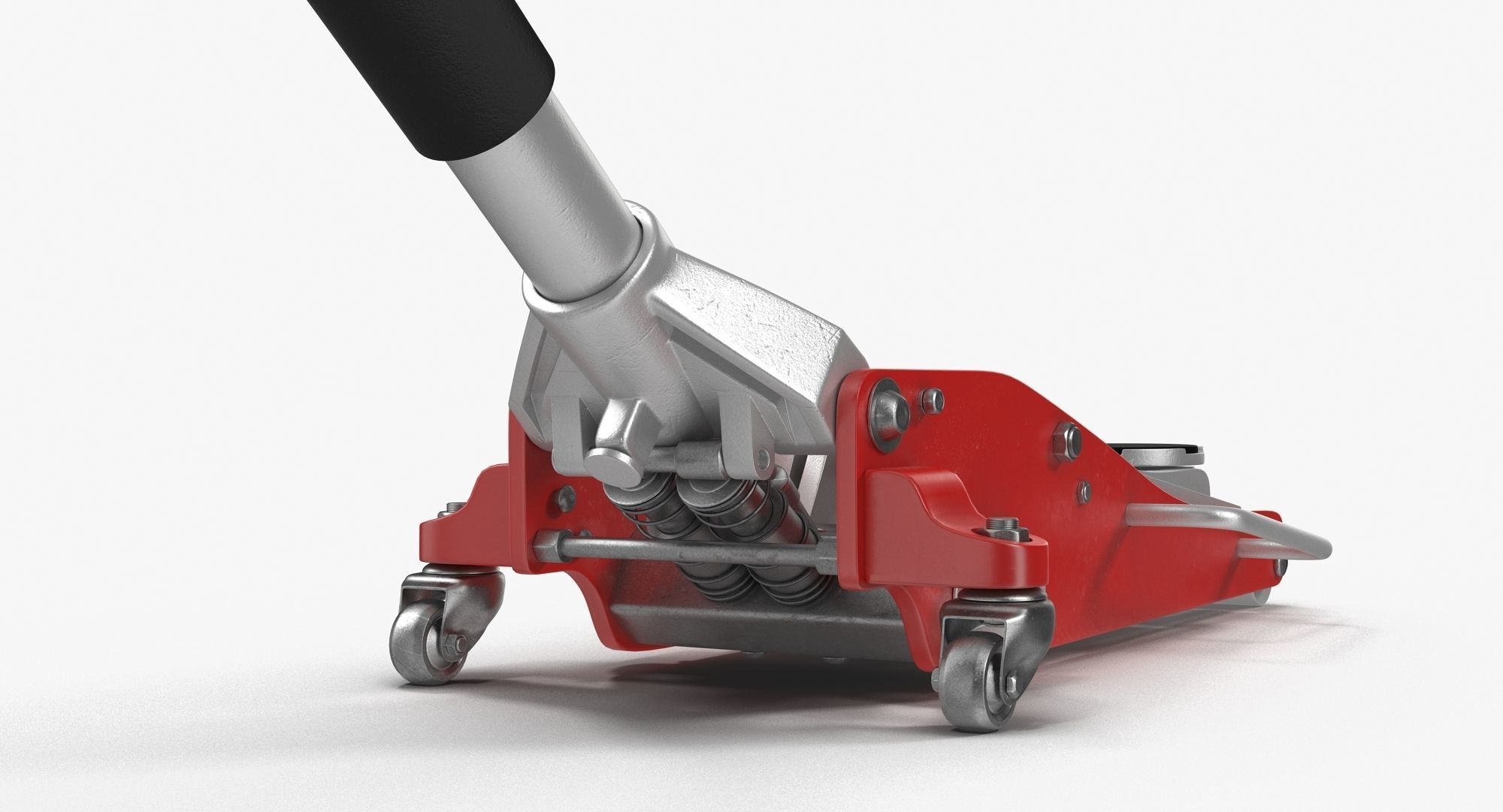 Car Jack Red Floor Low-poly 3D model_9