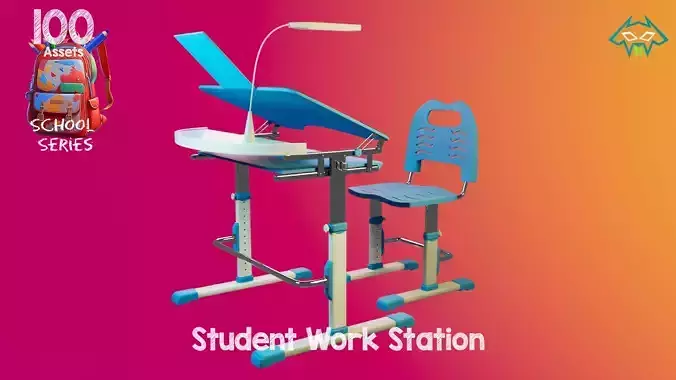 Student Workstation - 100 Assets - School Series
