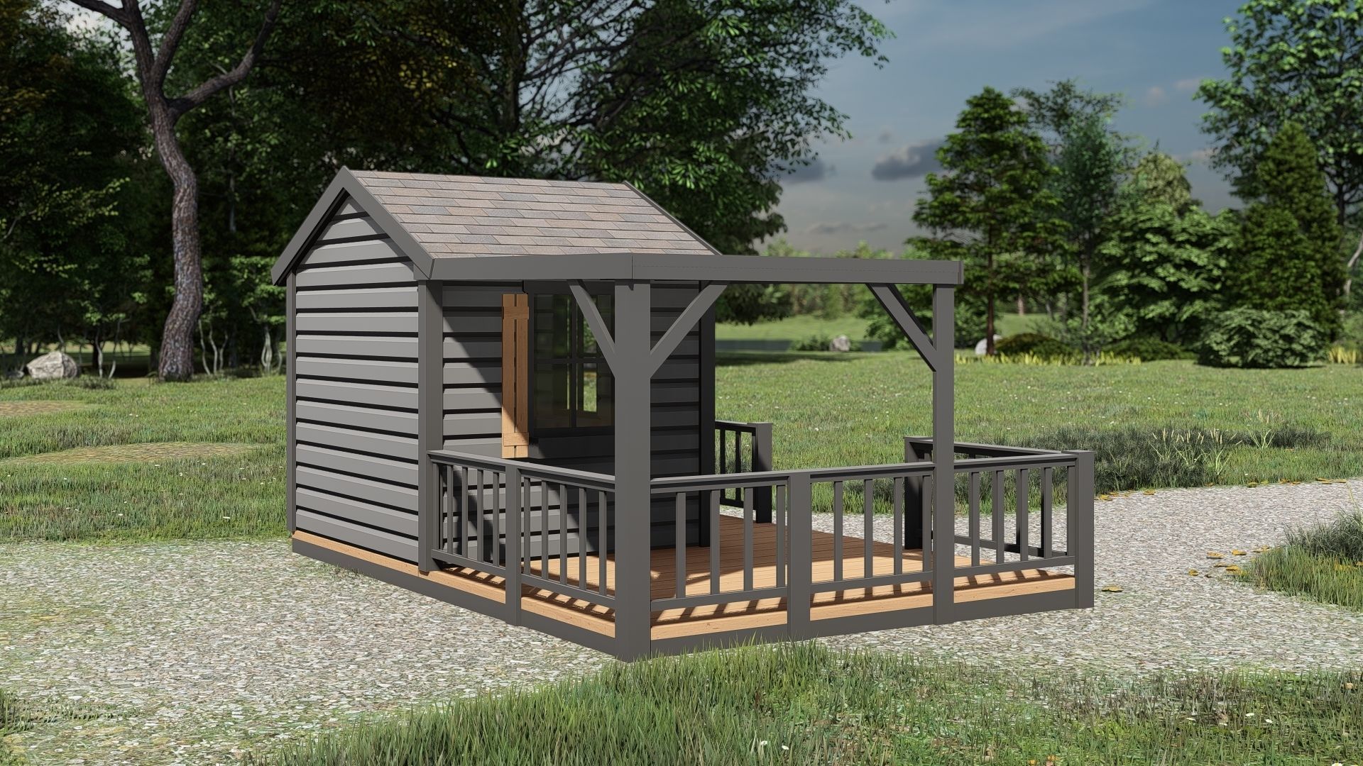 3D model of a childrens playhouse 3D model_4