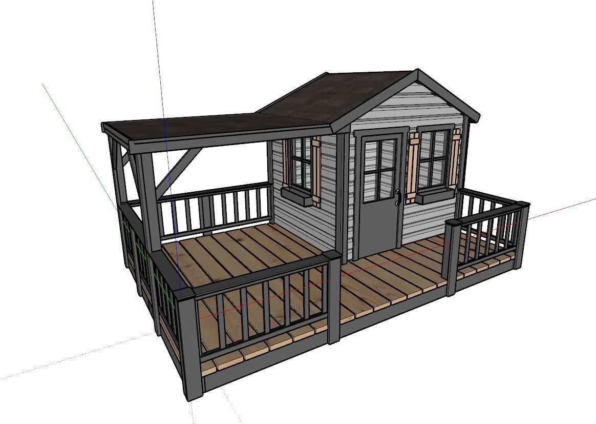 3D model of a childrens playhouse 3D model_5
