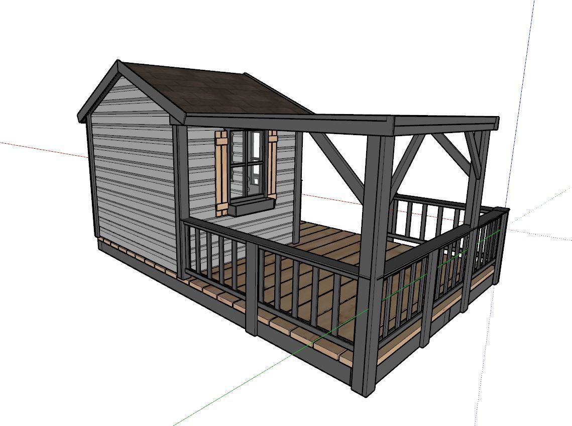 3D model of a childrens playhouse 3D model_7