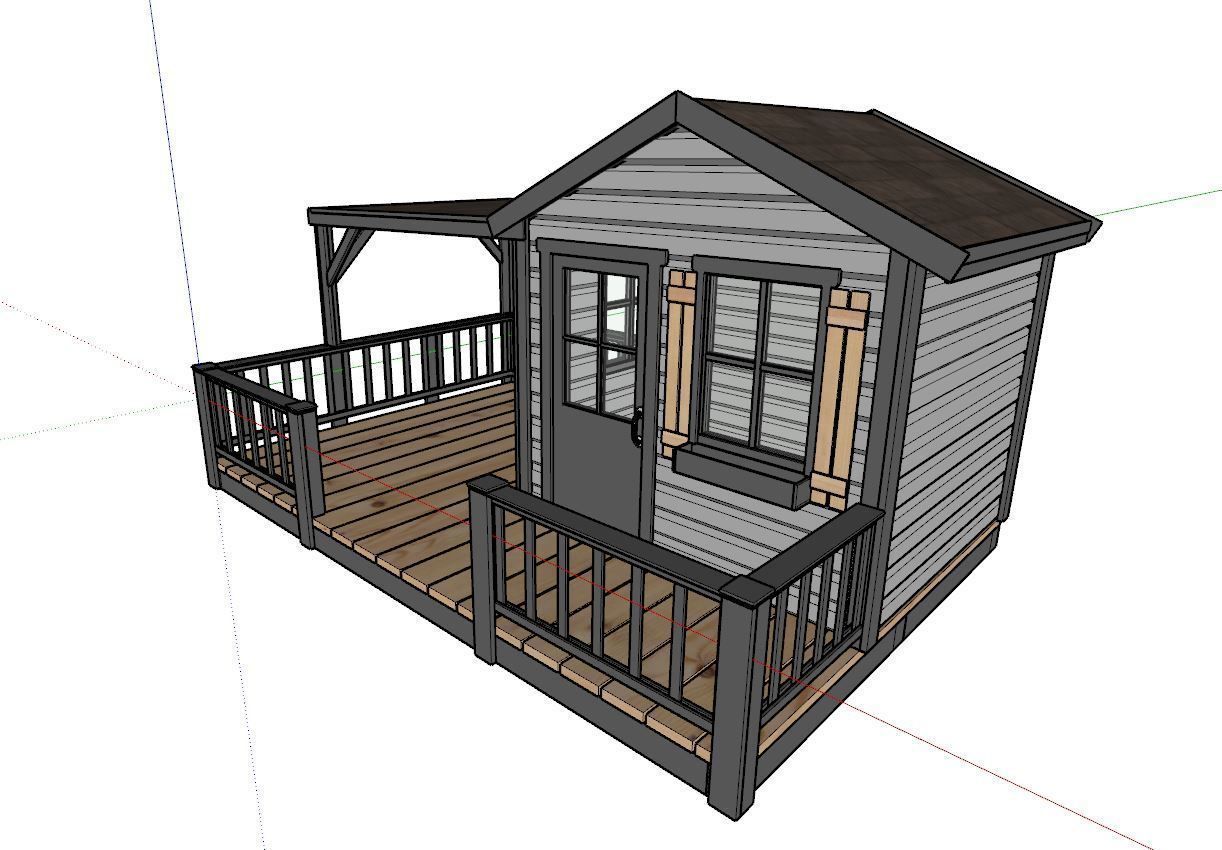 3D model of a childrens playhouse 3D model_6