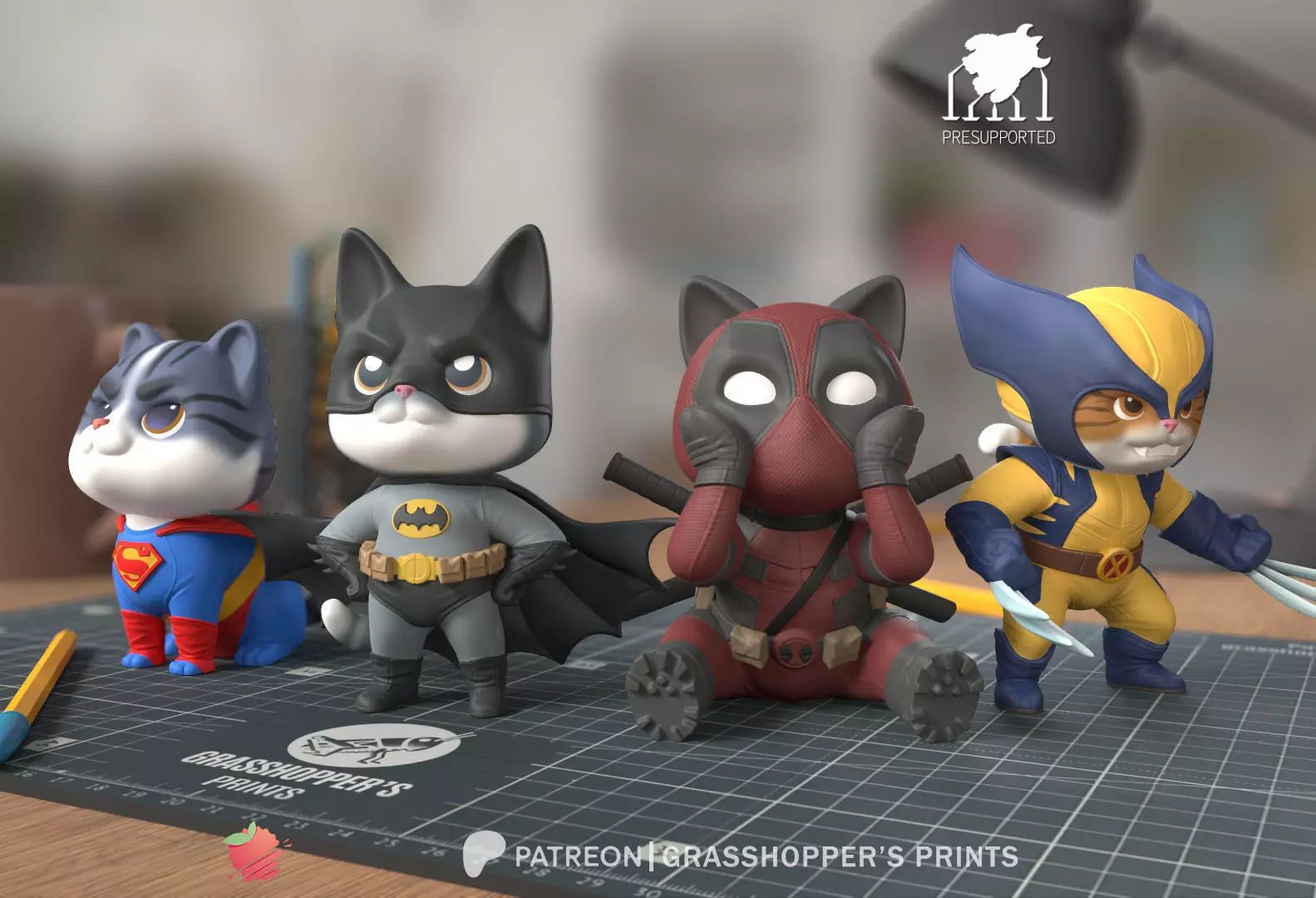 Heroes Cats 3D Model Collection_0