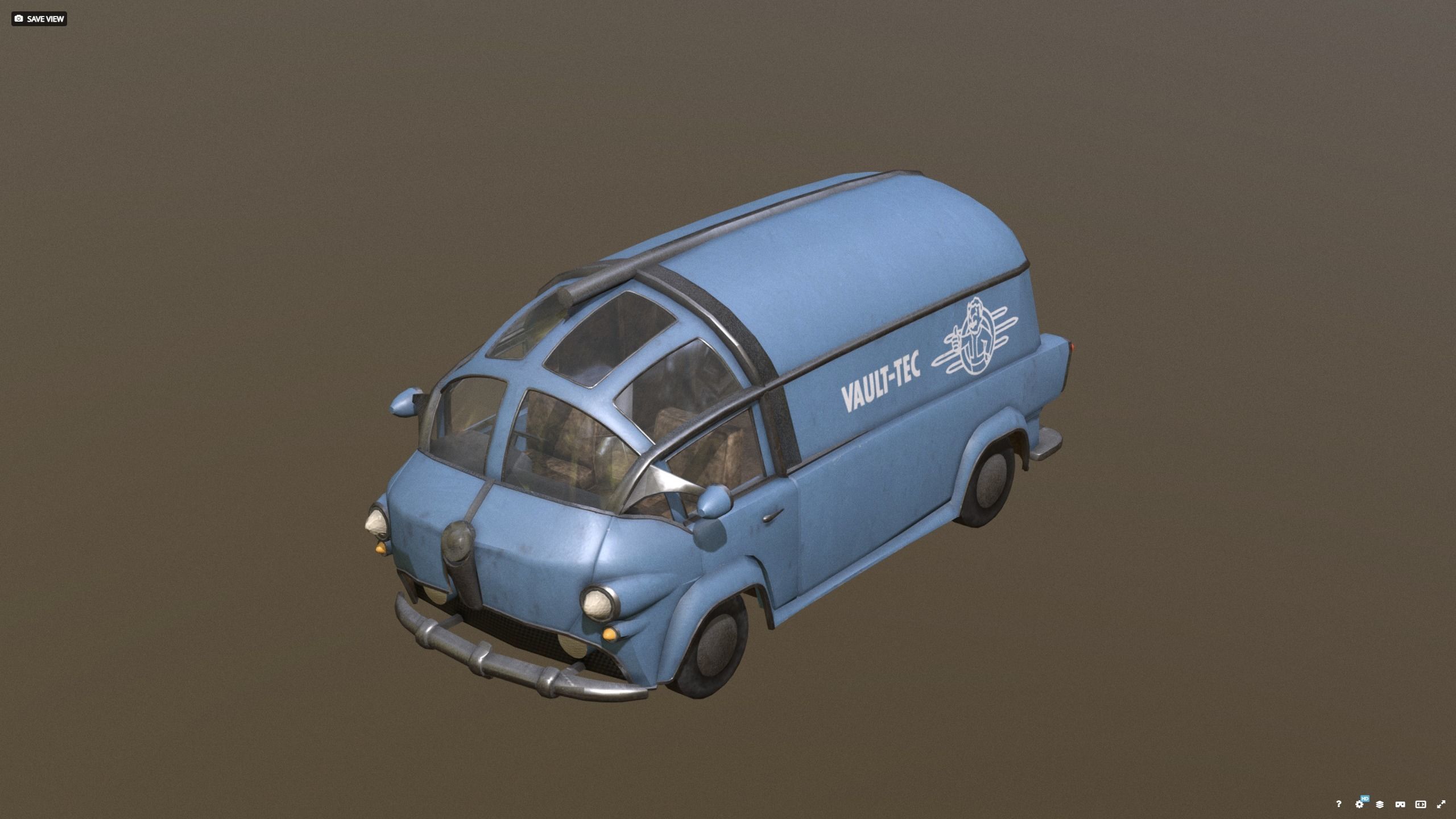 VAULT-TEC car new - before 3D model_9