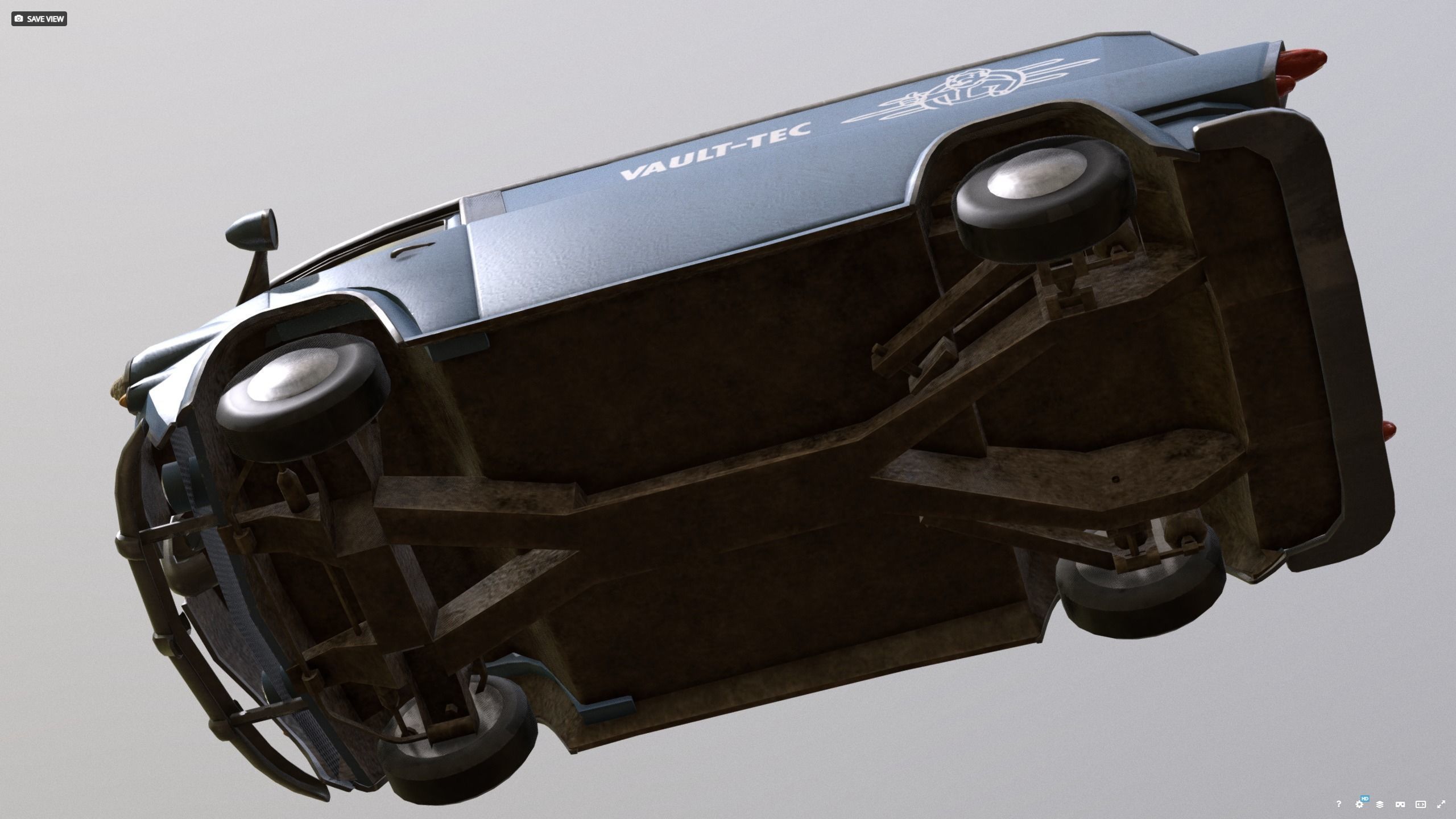 VAULT-TEC car new - before 3D model_8