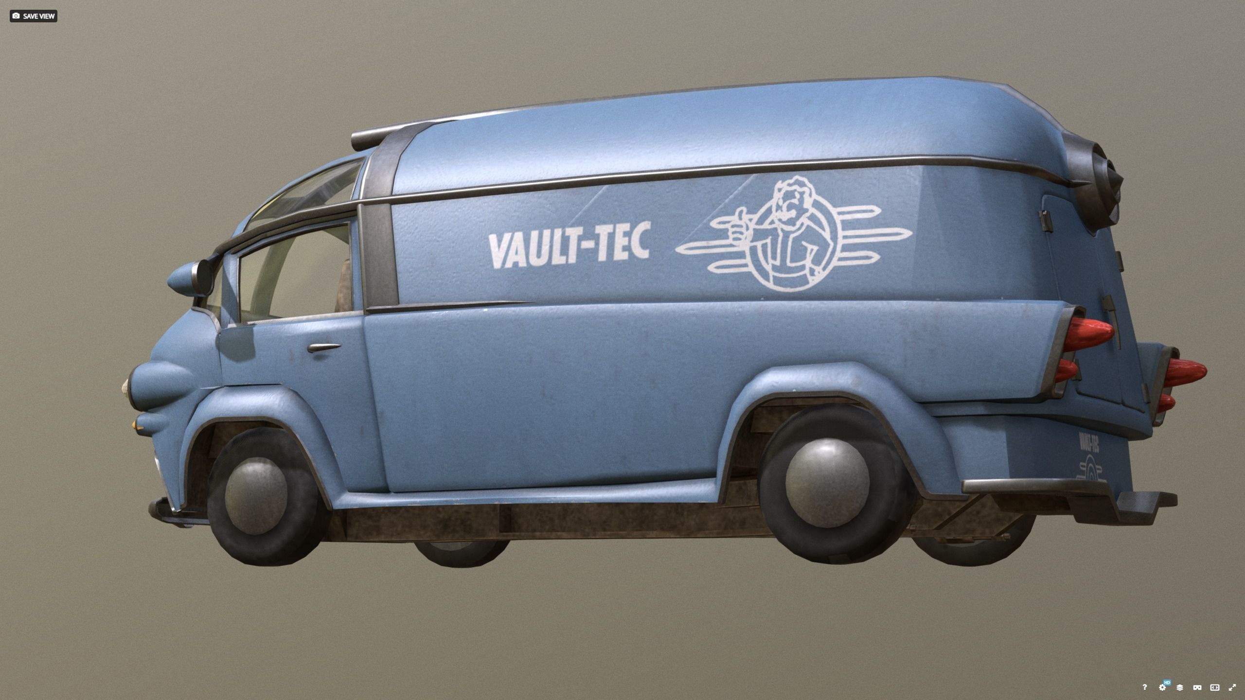 VAULT-TEC car new - before 3D model_7