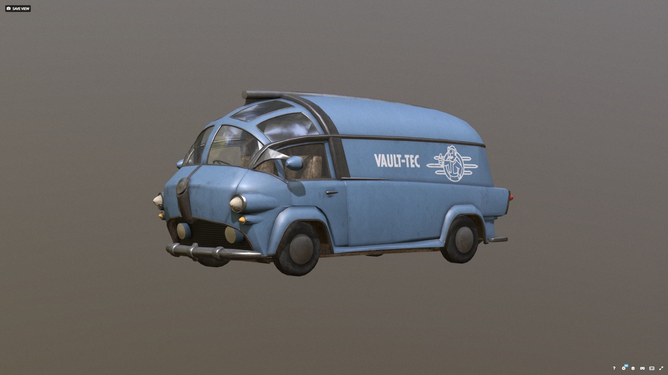 VAULT-TEC car new - before 3D model_10