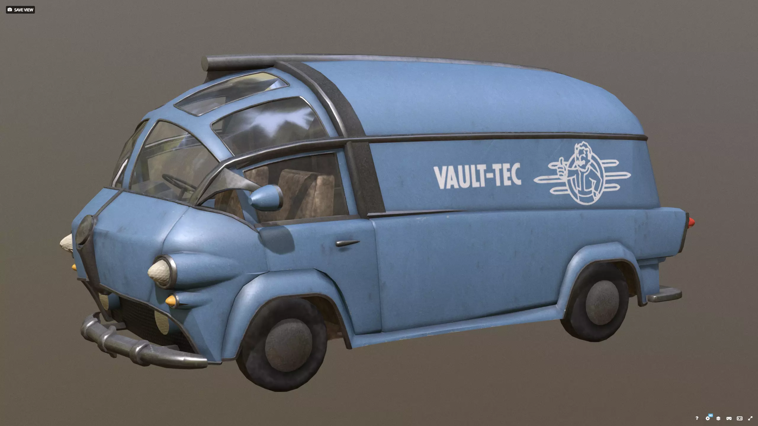 VAULT-TEC car new - before 3D model_0