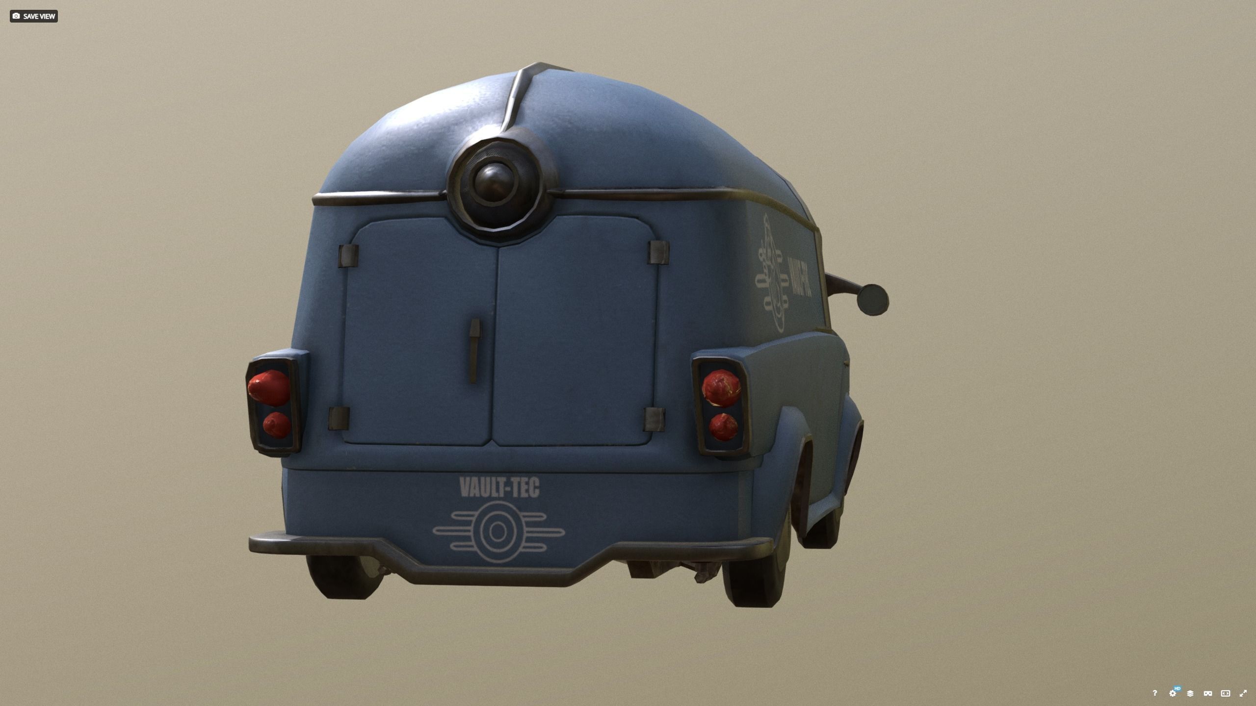 VAULT-TEC car new - before 3D model_6