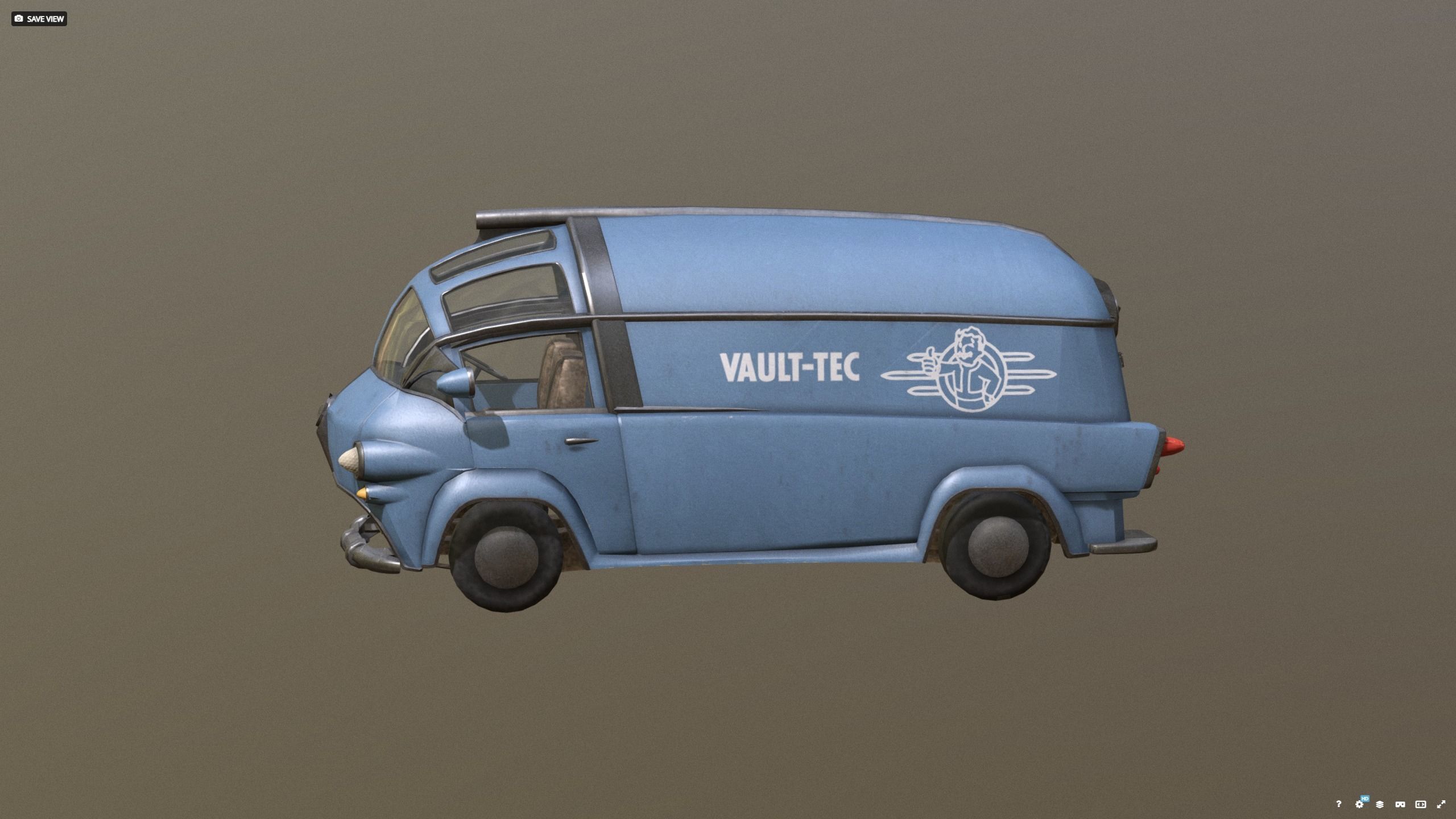 VAULT-TEC car new - before 3D model_12