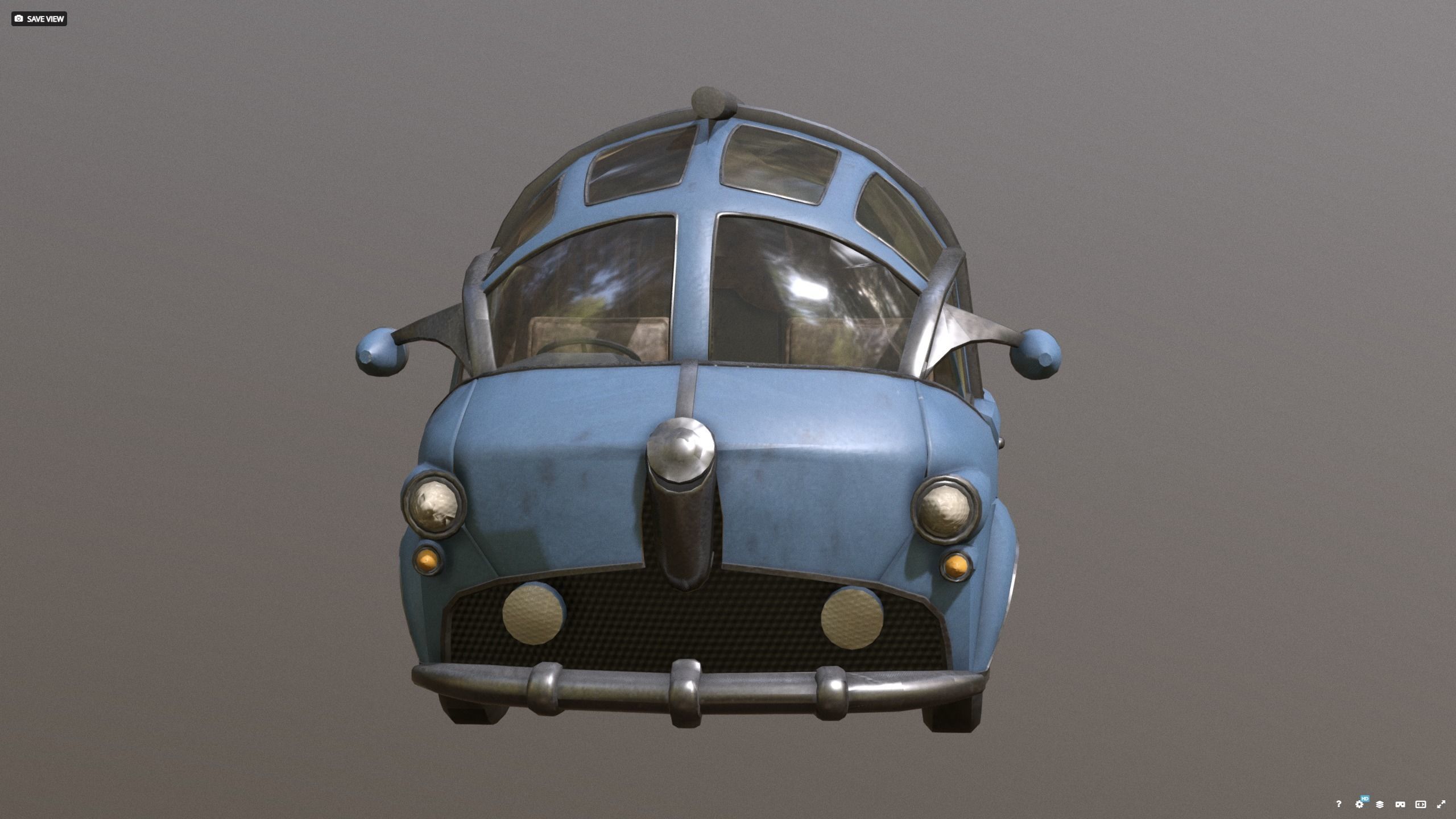 VAULT-TEC car new - before 3D model_2