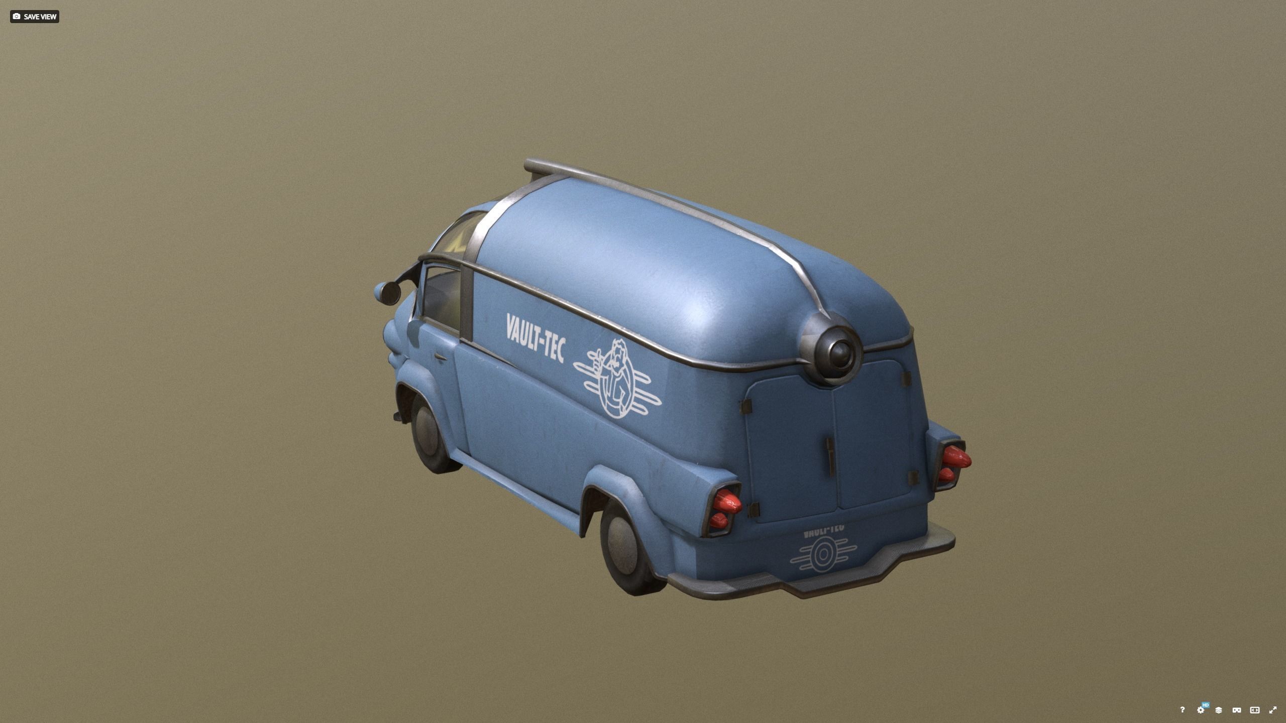 VAULT-TEC car new - before 3D model_13
