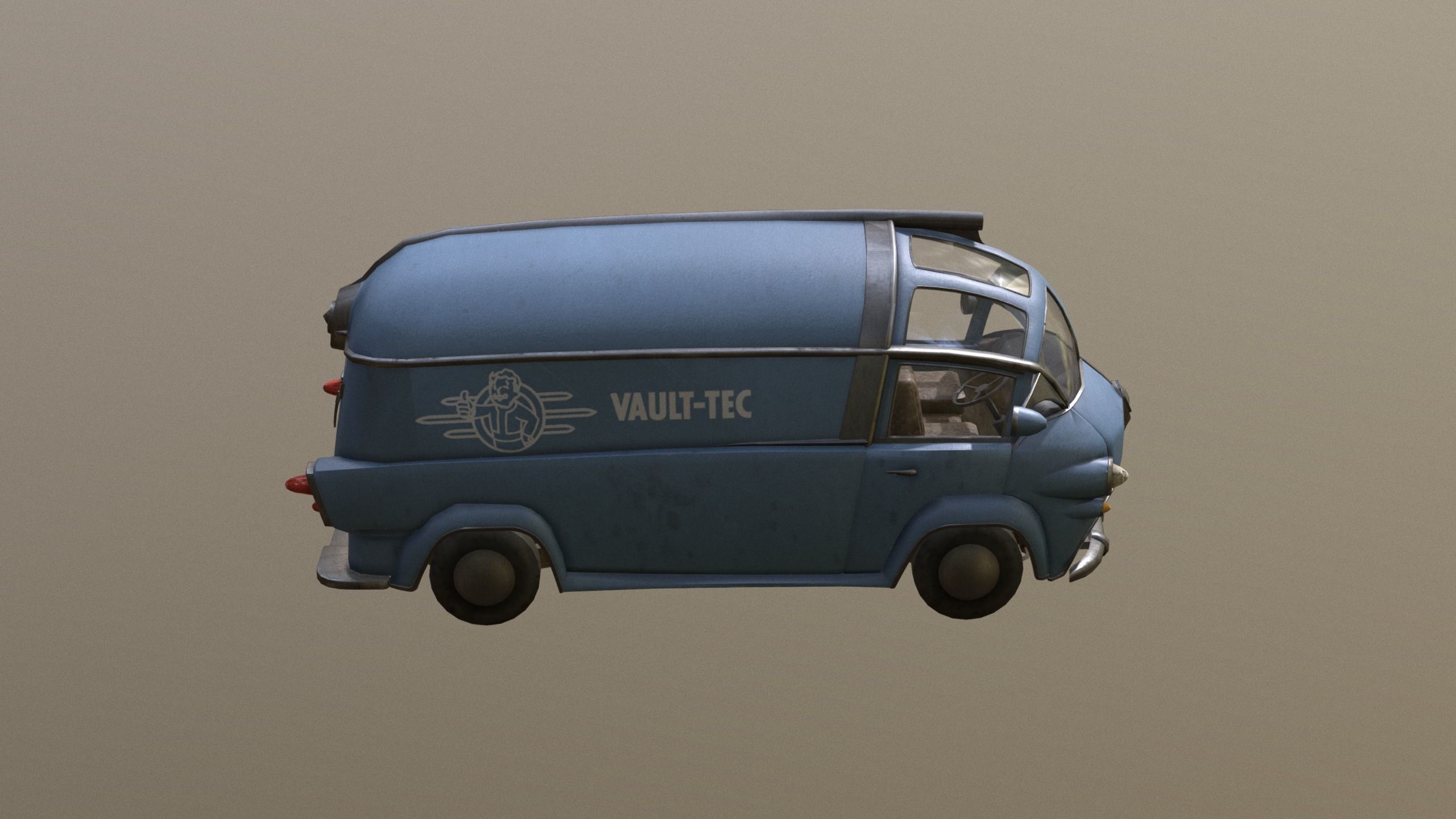 VAULT-TEC car new - before 3D model_14