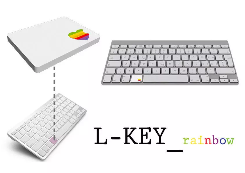 L-Key rainbow 3D print model