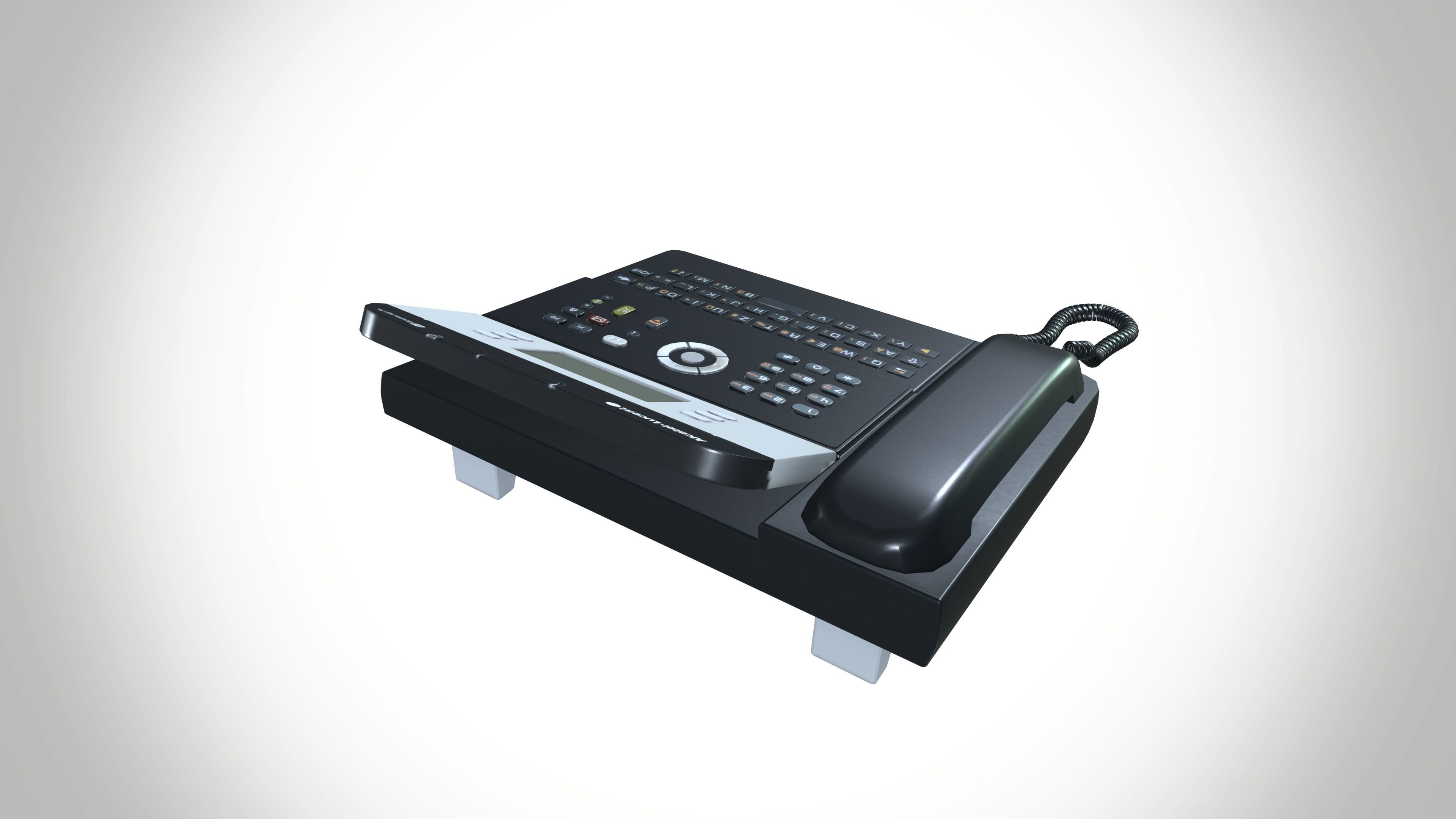 Desk Telephone Low-poly 3D model_6
