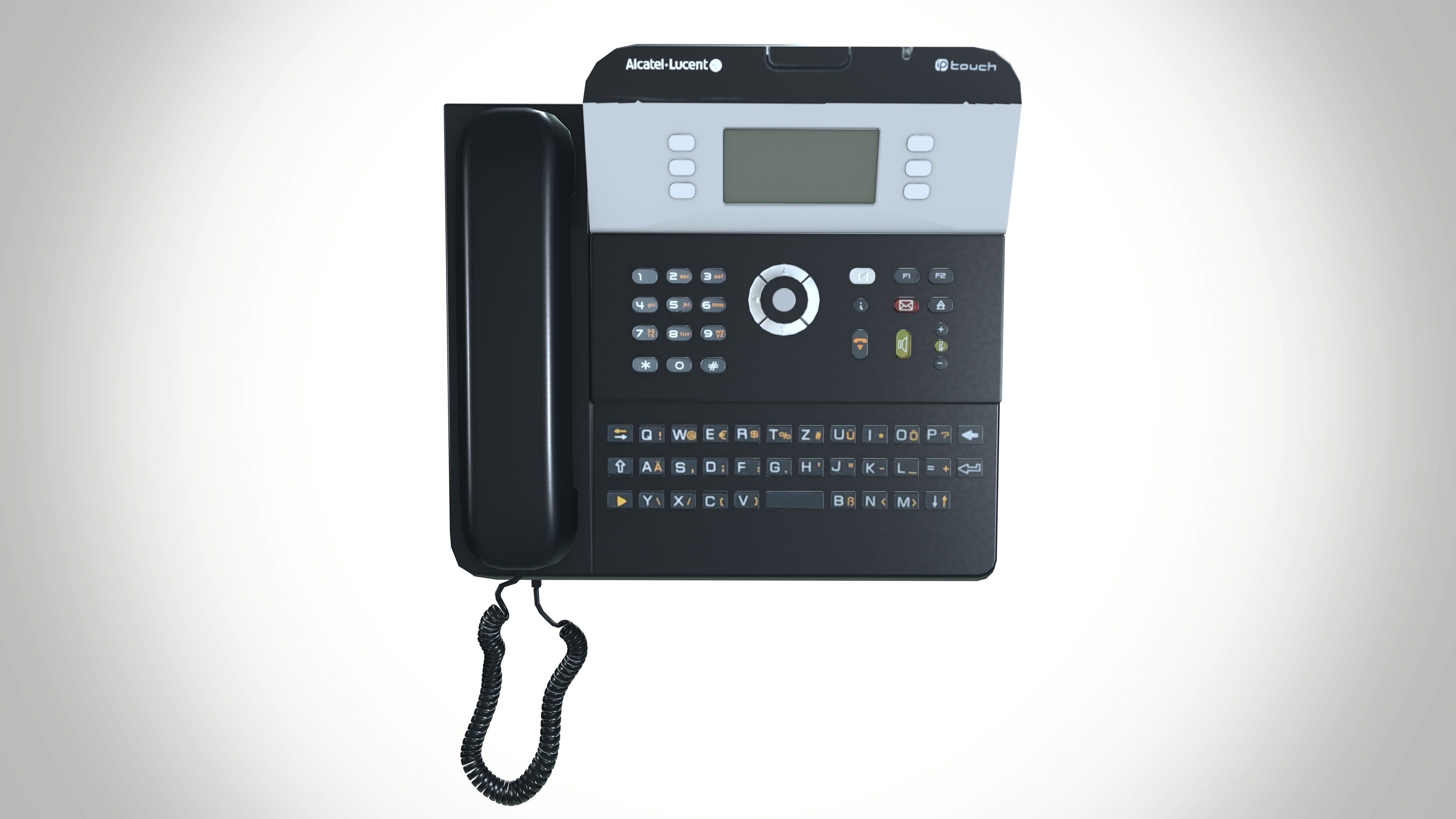 Desk Telephone Low-poly 3D model_4