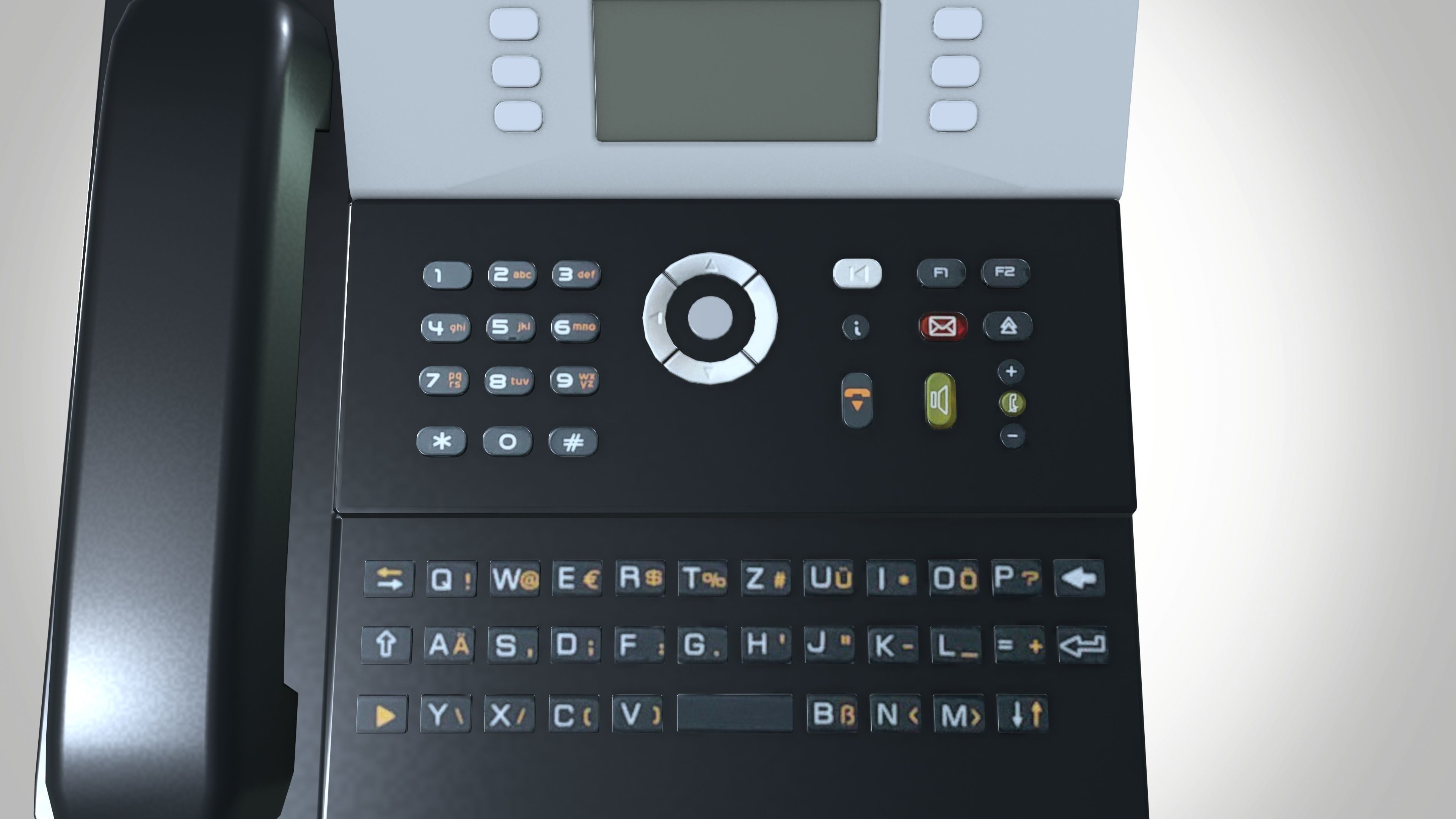 Desk Telephone Low-poly 3D model_5