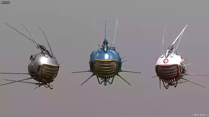 EYEbot - ROBco - Base Blue Medibot - pack 3D model