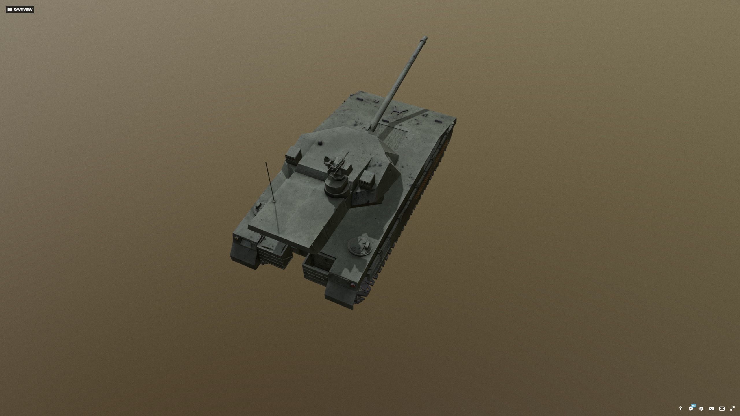 T14 - Armata Green 3D model_5