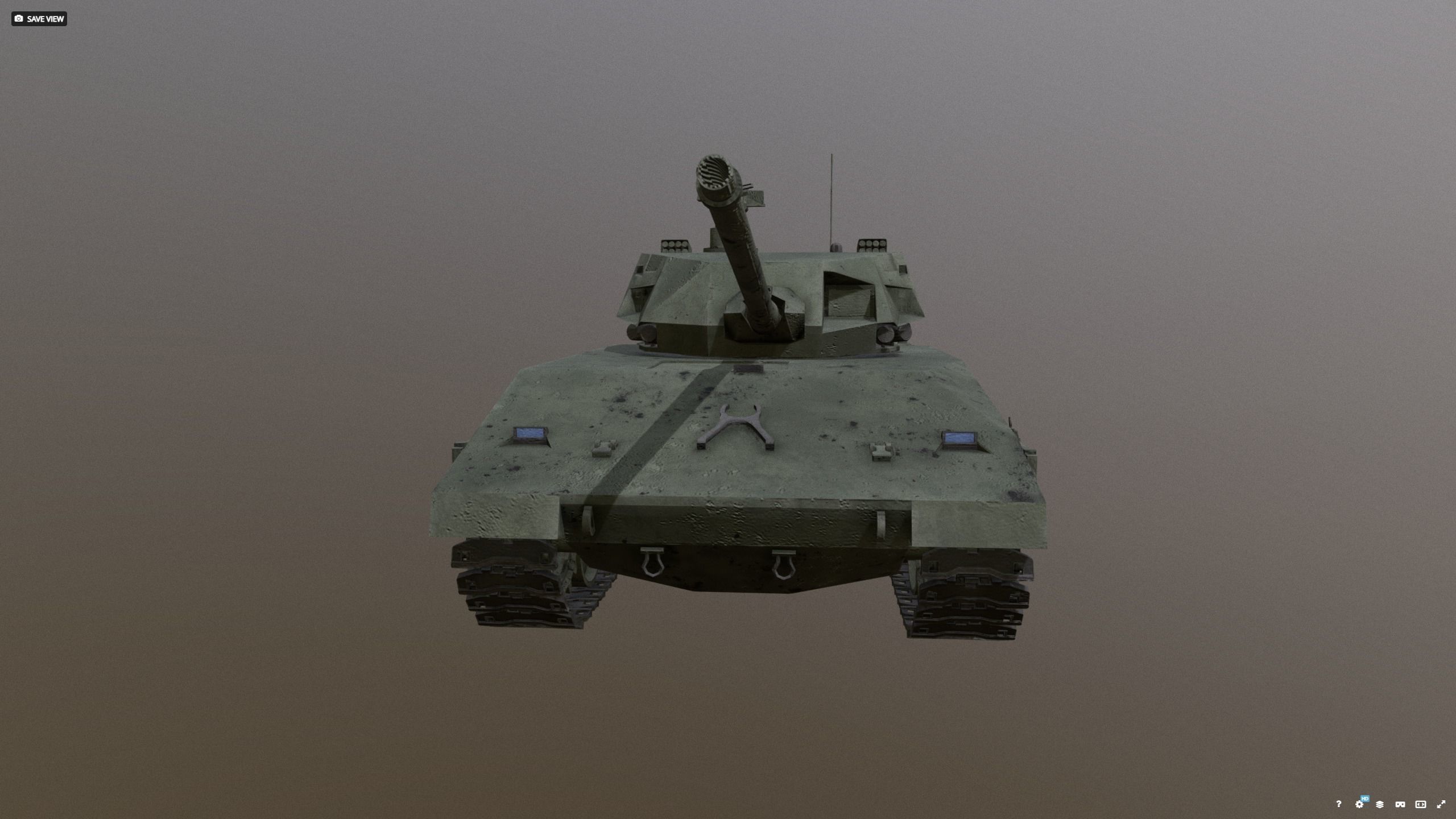 T14 - Armata Green 3D model_1