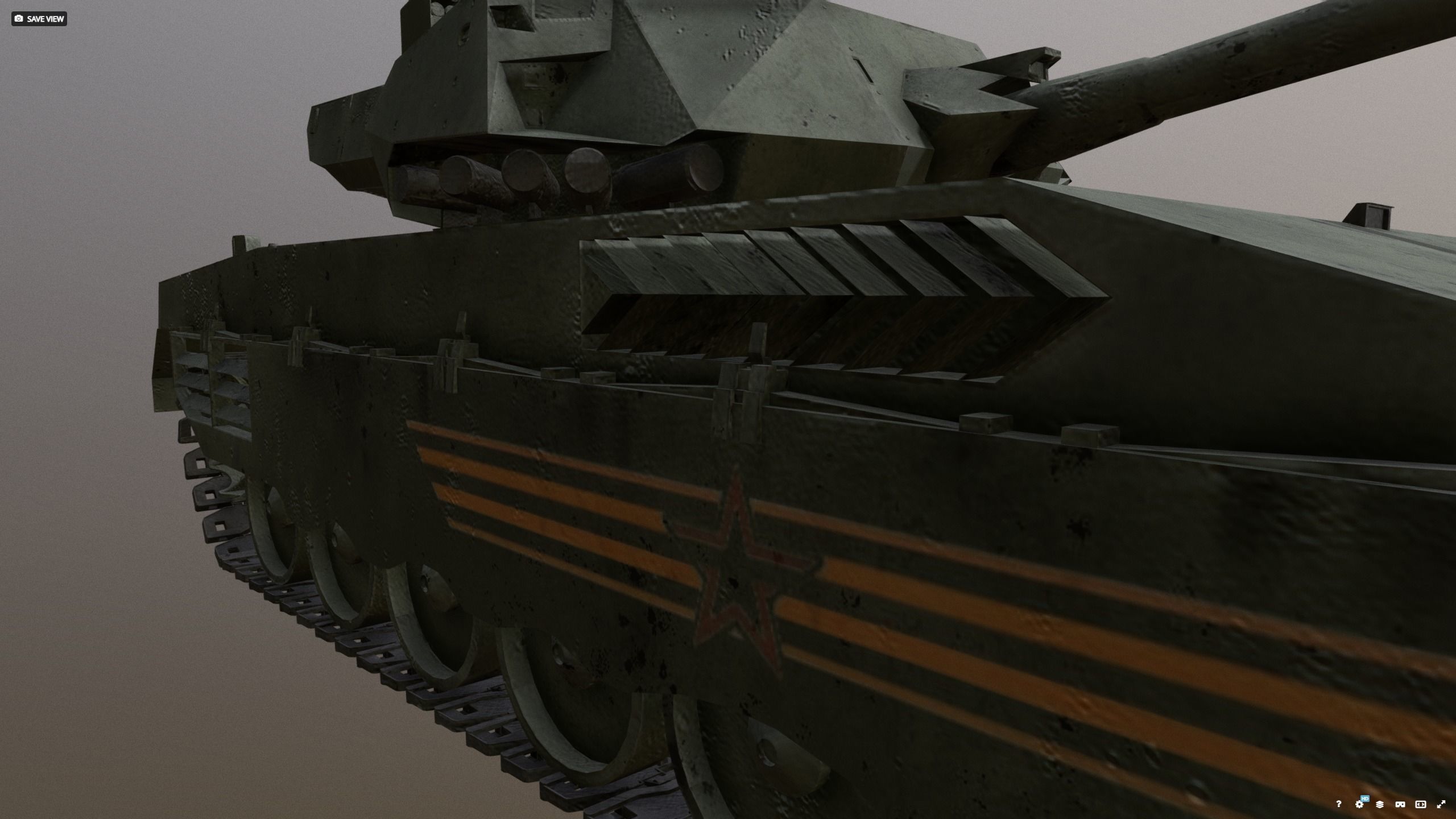 T14 - Armata Green 3D model_19