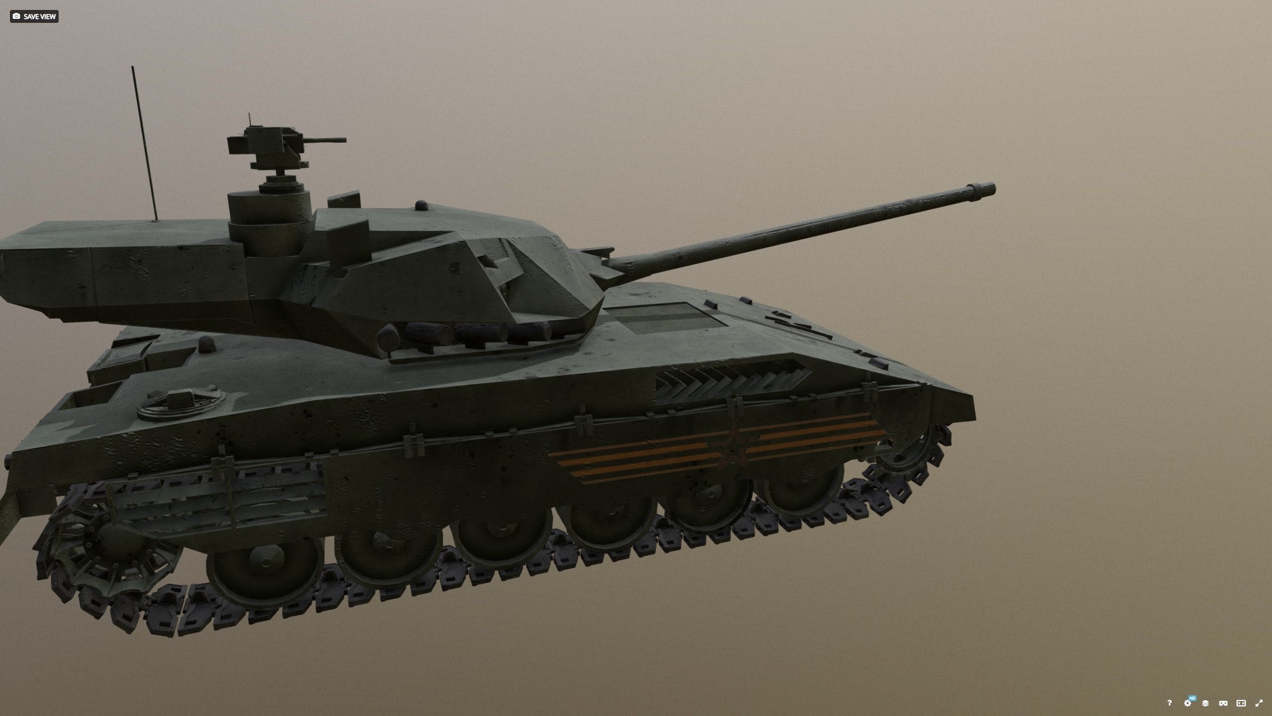 T14 - Armata Green 3D model_3