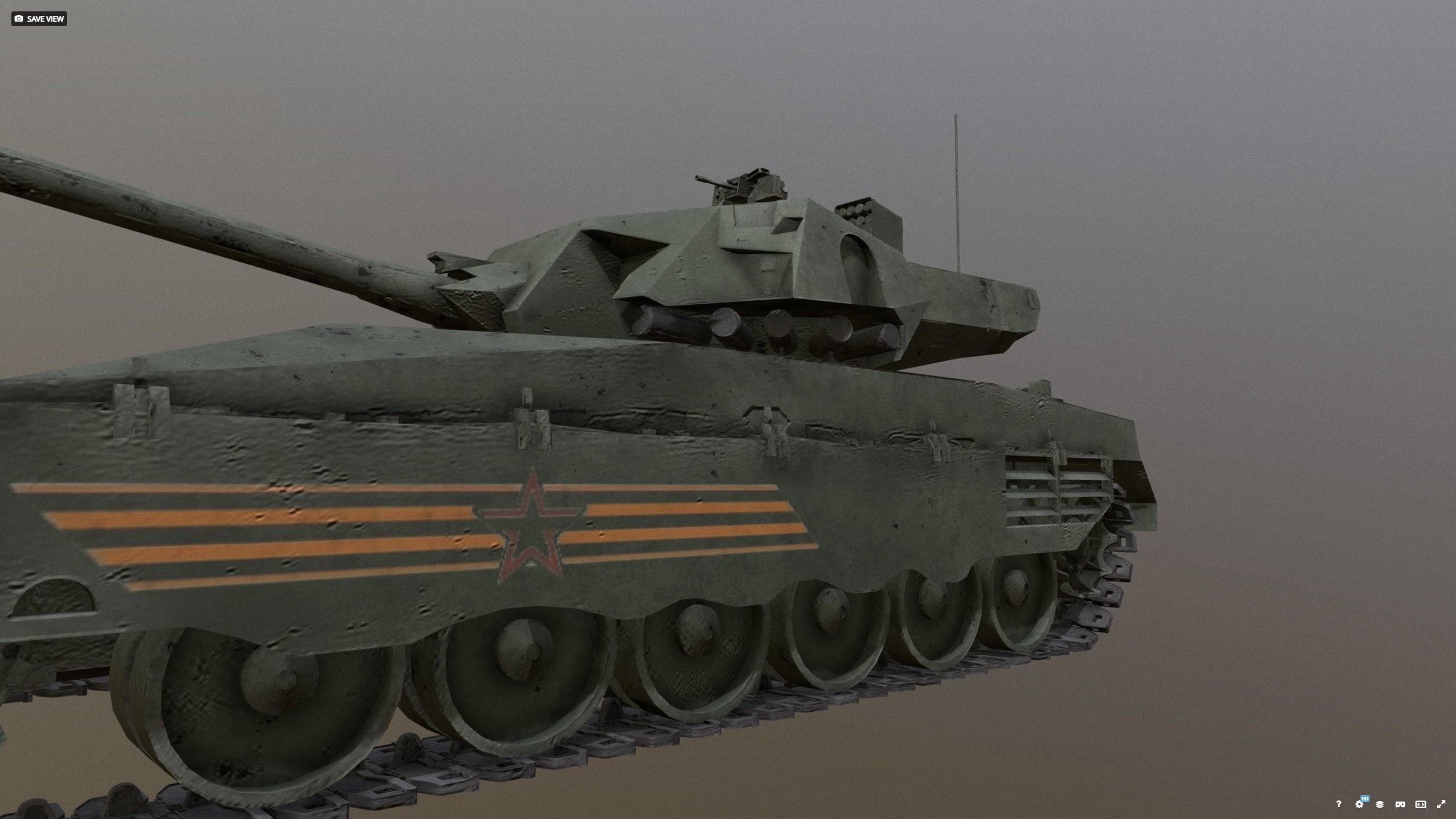 T14 - Armata Green 3D model_10