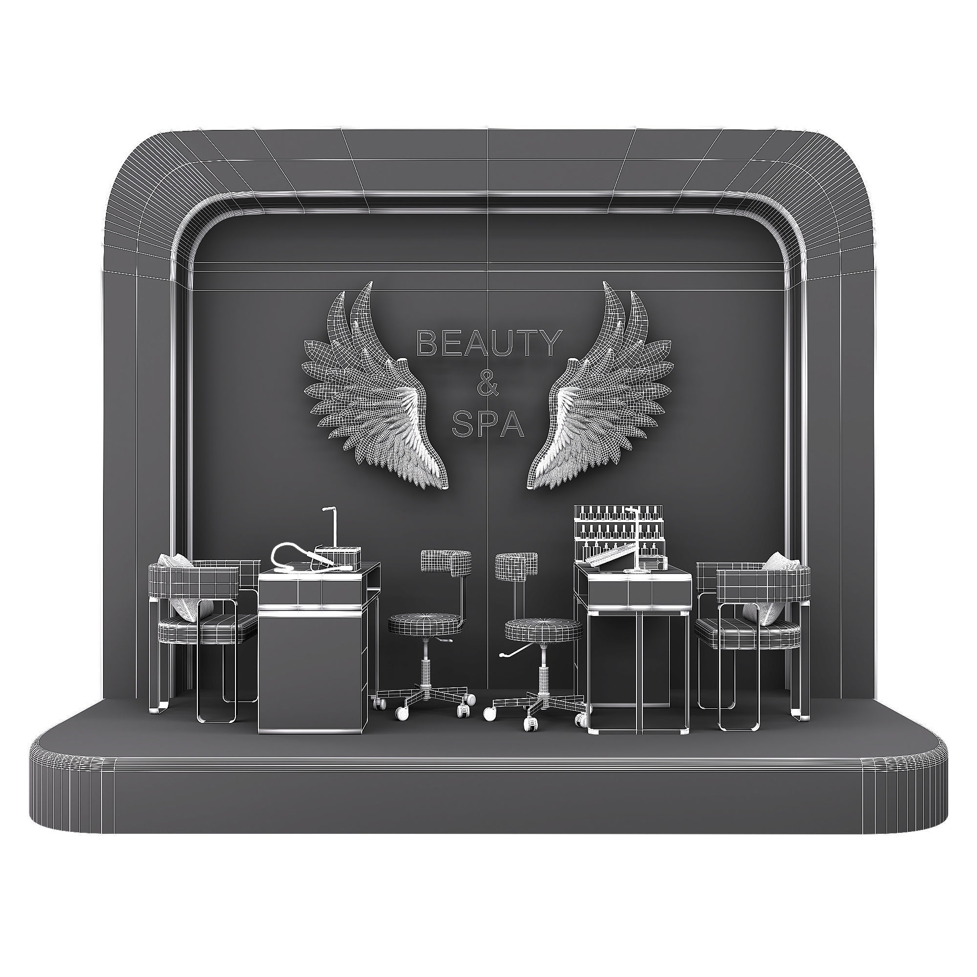 Manicure salon 4 3D model_6